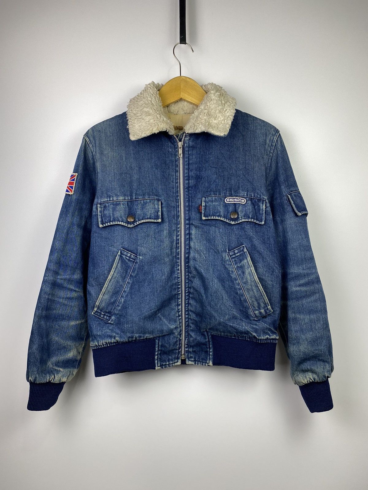 Japanese Brand × Levi's × Levi's Vintage Clothing levis sherpa jacket septine bomber Size US M / EU 48-50 / 2 - 2 Thumbnail