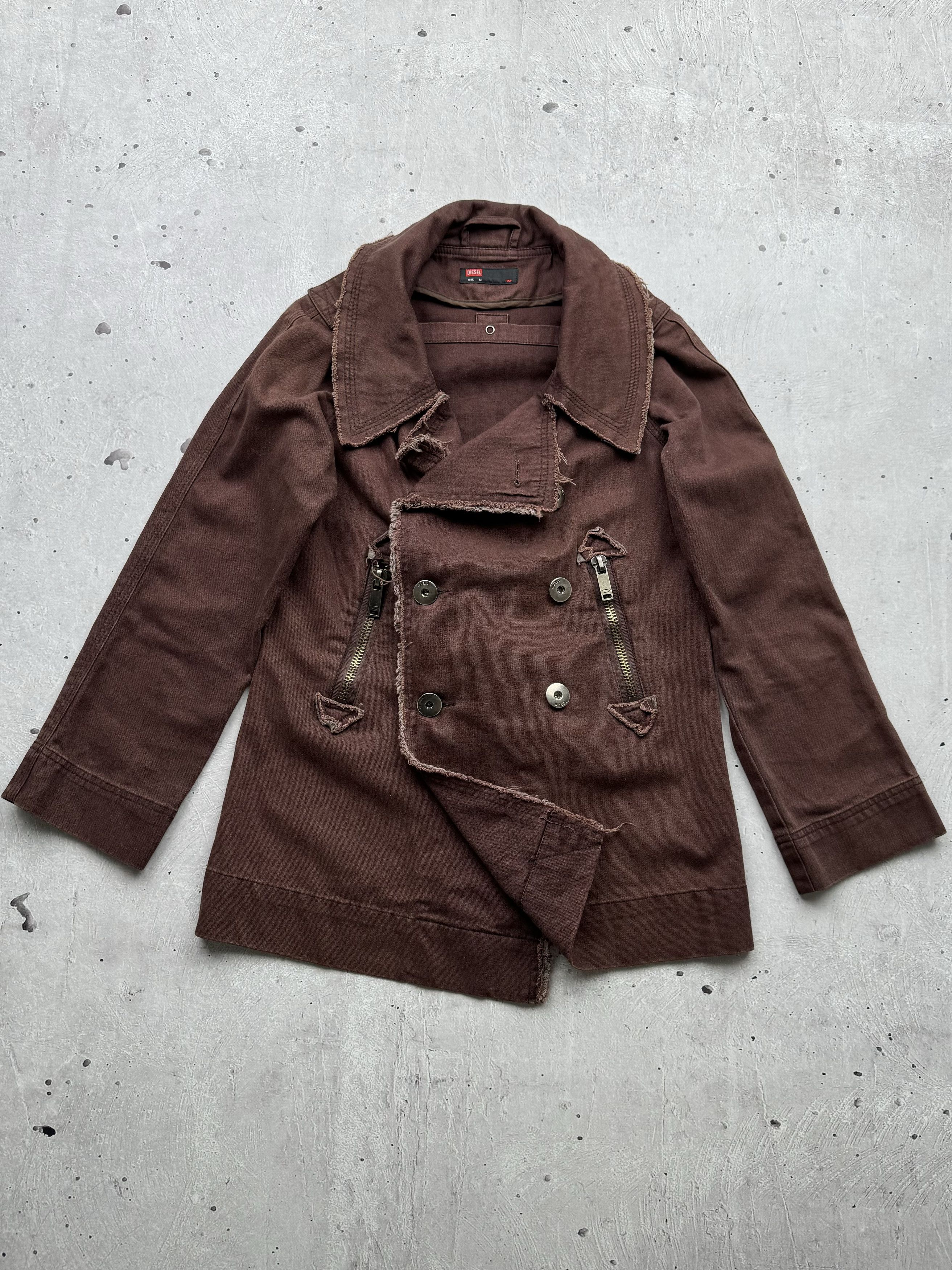 Diesel Diesel Vintage Asymmetrical Cotton Jacket Size US M / EU 48-50 / 2 - 1 Thumbnail