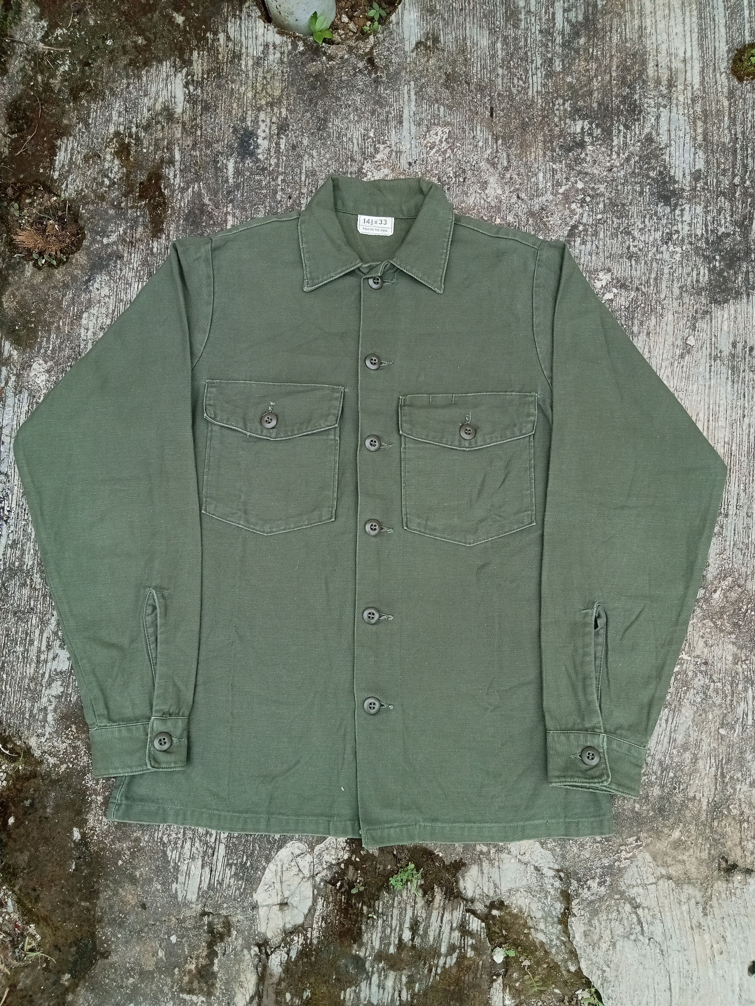 image of Made In USA x Military Vintage 70's OG 107 in Army, Men's (Size Small)