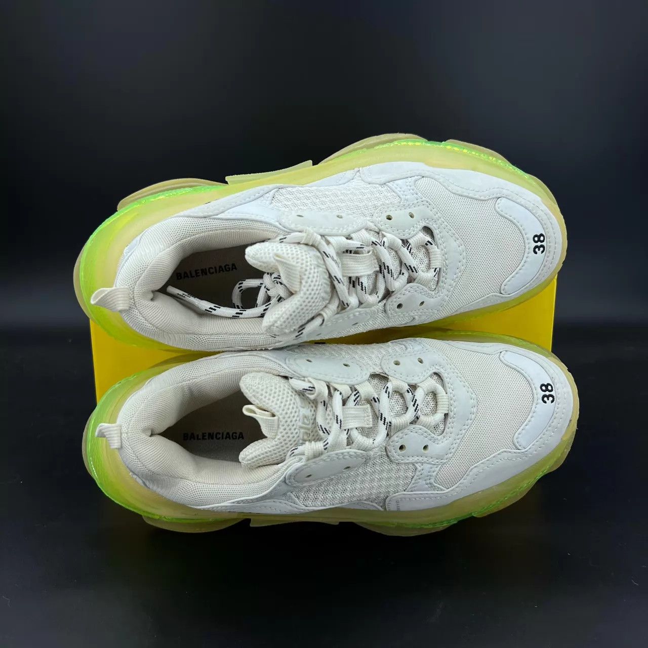 Balenciaga Balenciaga Triples White Green 38 2x worn box Size US 7.5 / IT 37.5 - 8 Thumbnail