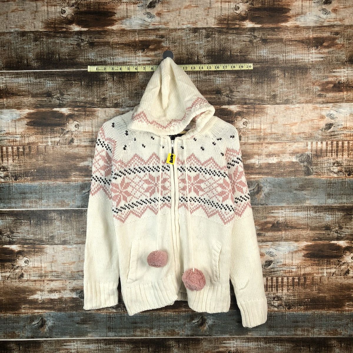 Homespun Knitwear × Japanese Brand J-Honey White Hoodie Knitwear #A1896 Size M / US 6-8 / IT 42-44 - 1 Thumbnail