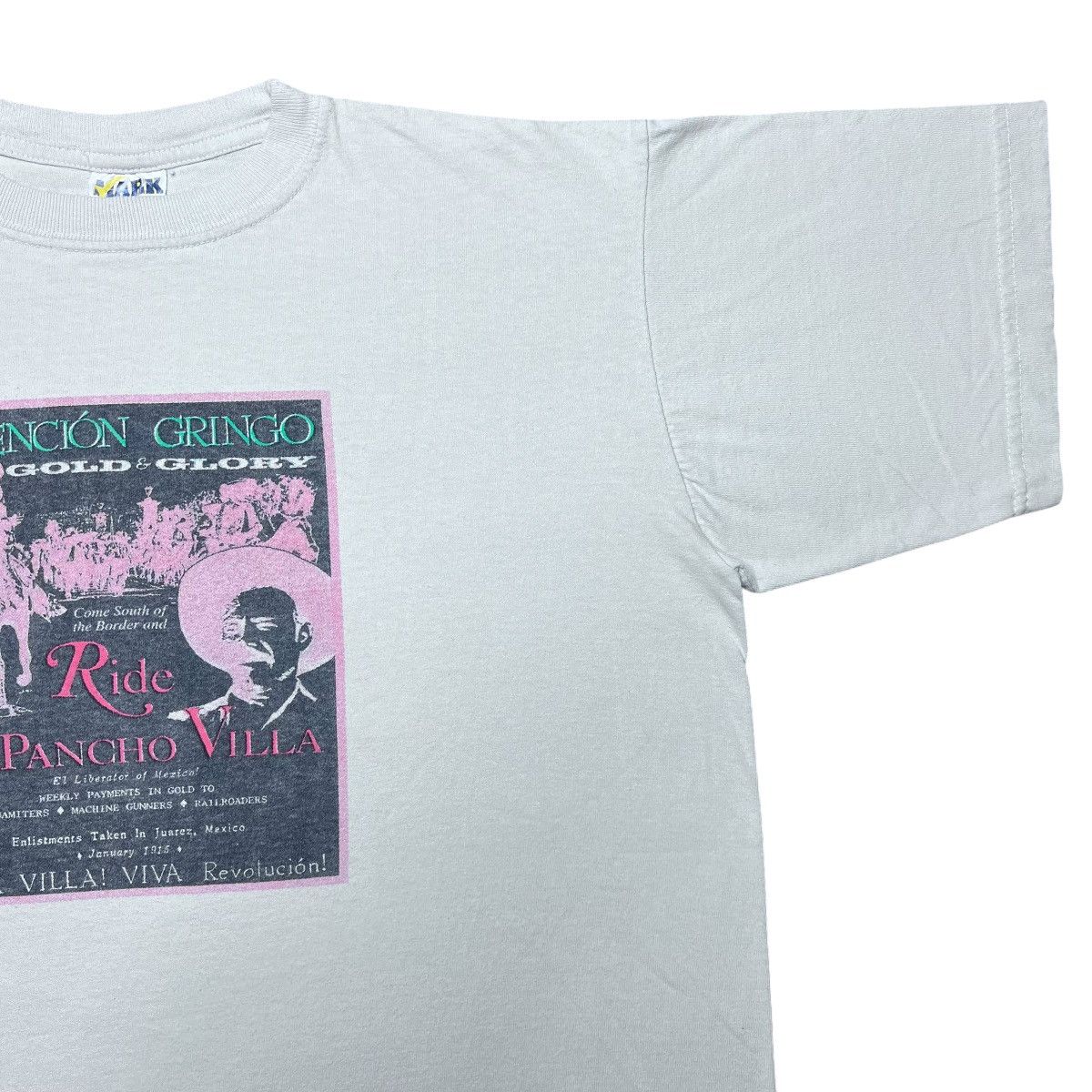 Other × Vintage Vintage 1990s Pancho Villa Atención Gringo Viva México Tee Size US L / EU 52-54 / 3 - 8 Thumbnail