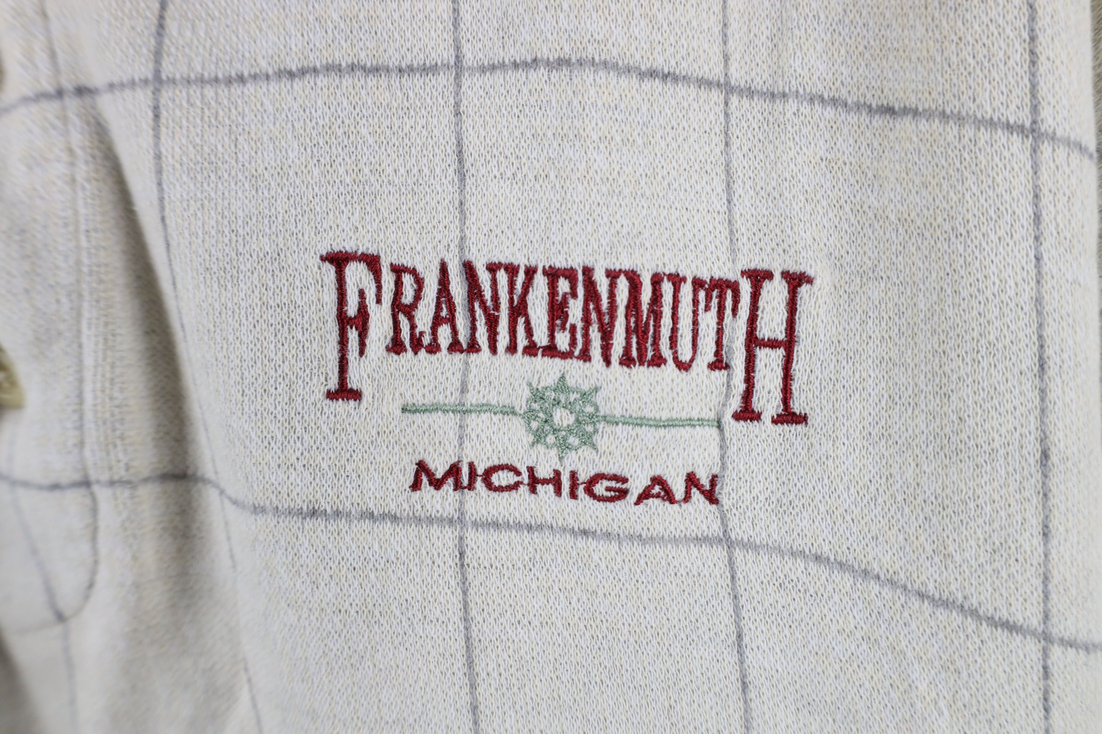 Vintage Vintage 90s Streetwear Frankenmuth Michigan Polo Shirt Beige Size US XL / EU 56 / 4 - 4 Thumbnail