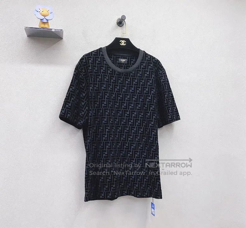 Fendi Fendi Full Print Double F Logo Short Sleeve, 100% Cotton M Size US M / EU 48-50 / 2 - 4 Thumbnail