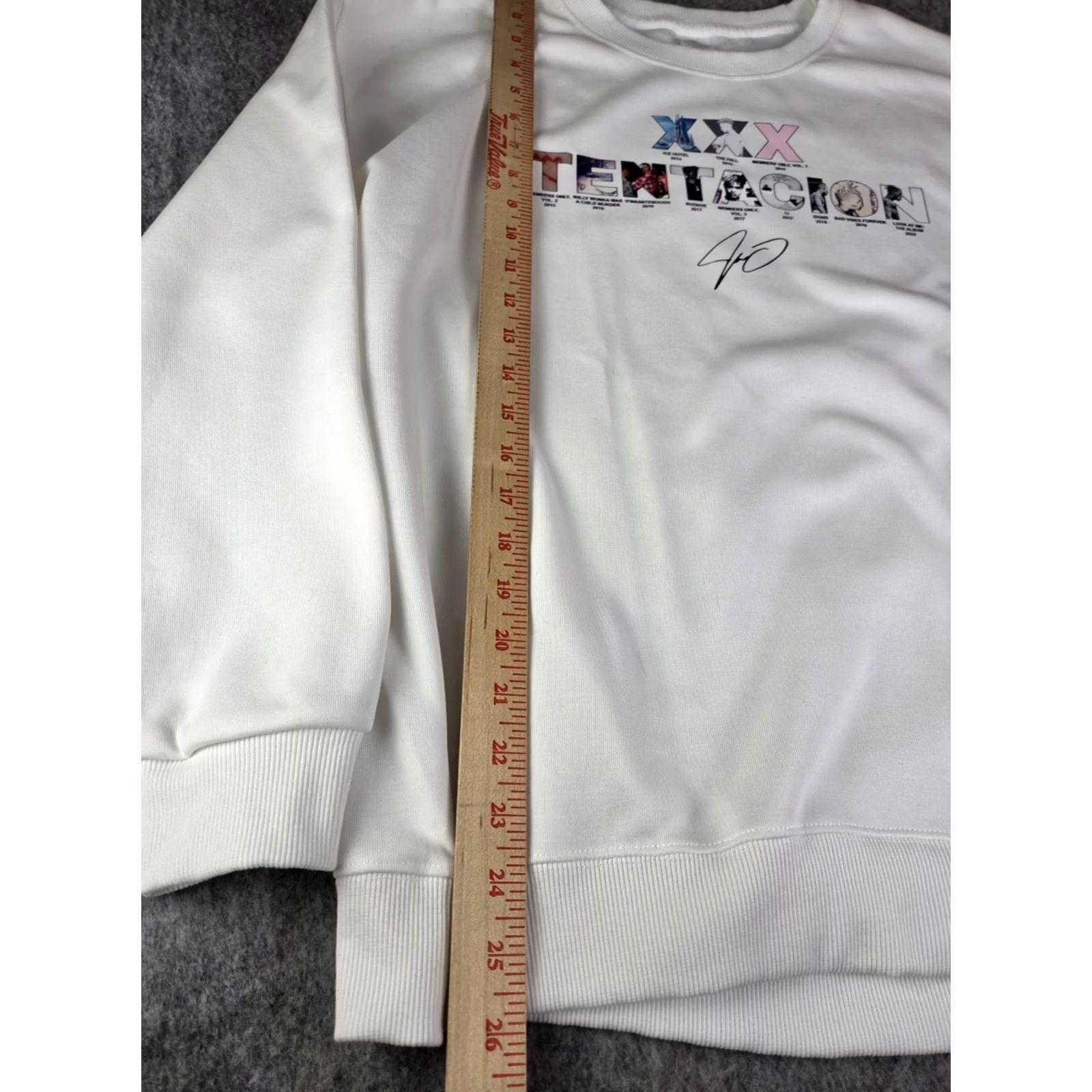 Vintage XXXTentacion Hoodie Pullover Sweatshirt 3XL White Graphic Print Music Rapper Mens Size US XXL / EU 58 / 5 - 5 Thumbnail