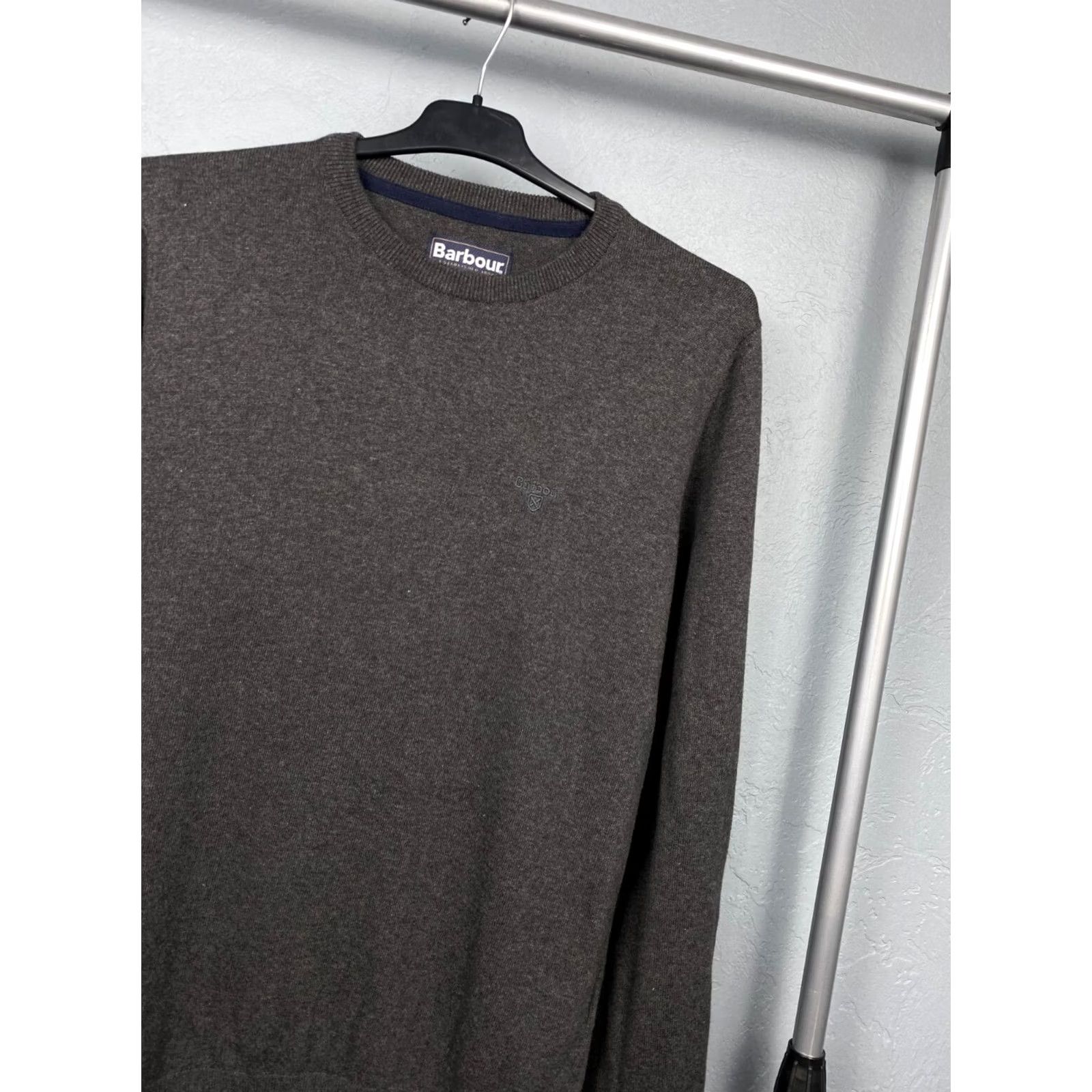 Barbour Barbour Mens Crew Neck Cotton Sweater Size M Size US M / EU 48-50 / 2 - 2 Thumbnail