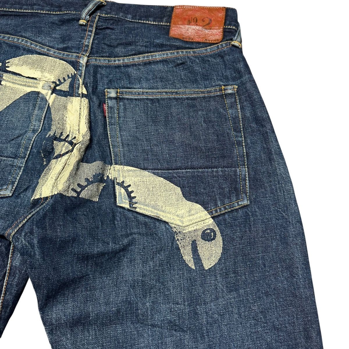 Evisu Vintage Evisu Snake Eyes Daicock Denim Selvedge Jeans Size US 33 - 12 Thumbnail