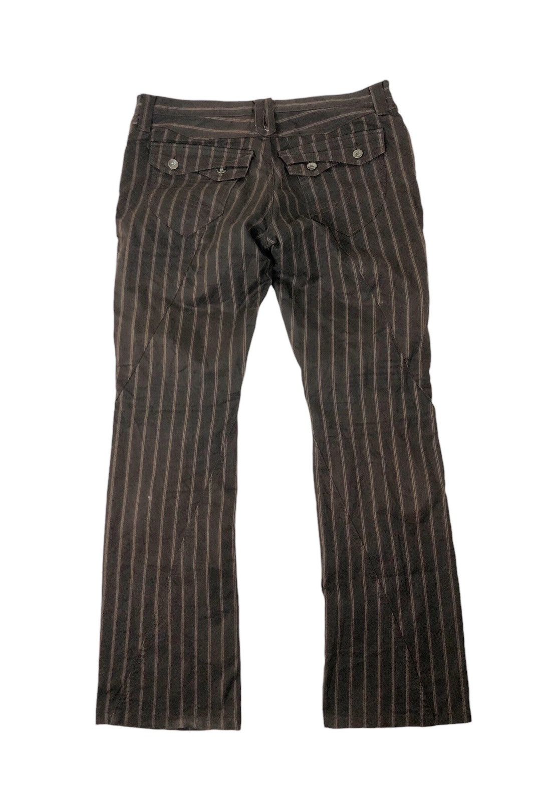 Japanese Brand × semanticdesign Sun Faded Semantic Design Low Rise Stripe Pants Size US 35 - 2 Thumbnail