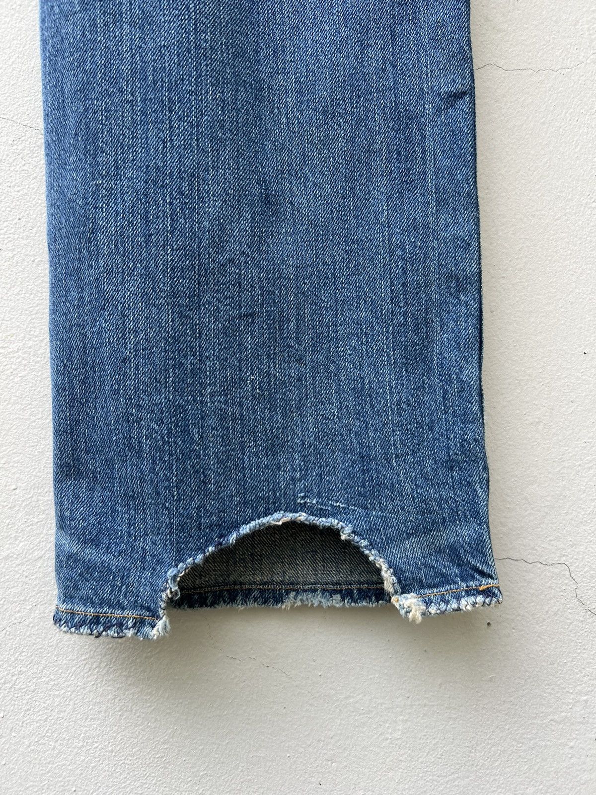 Levi's 90s Levi's LVC #555 Distressed Patchwork Selvedge Denim Size US 32 / EU 48 - 18 Thumbnail