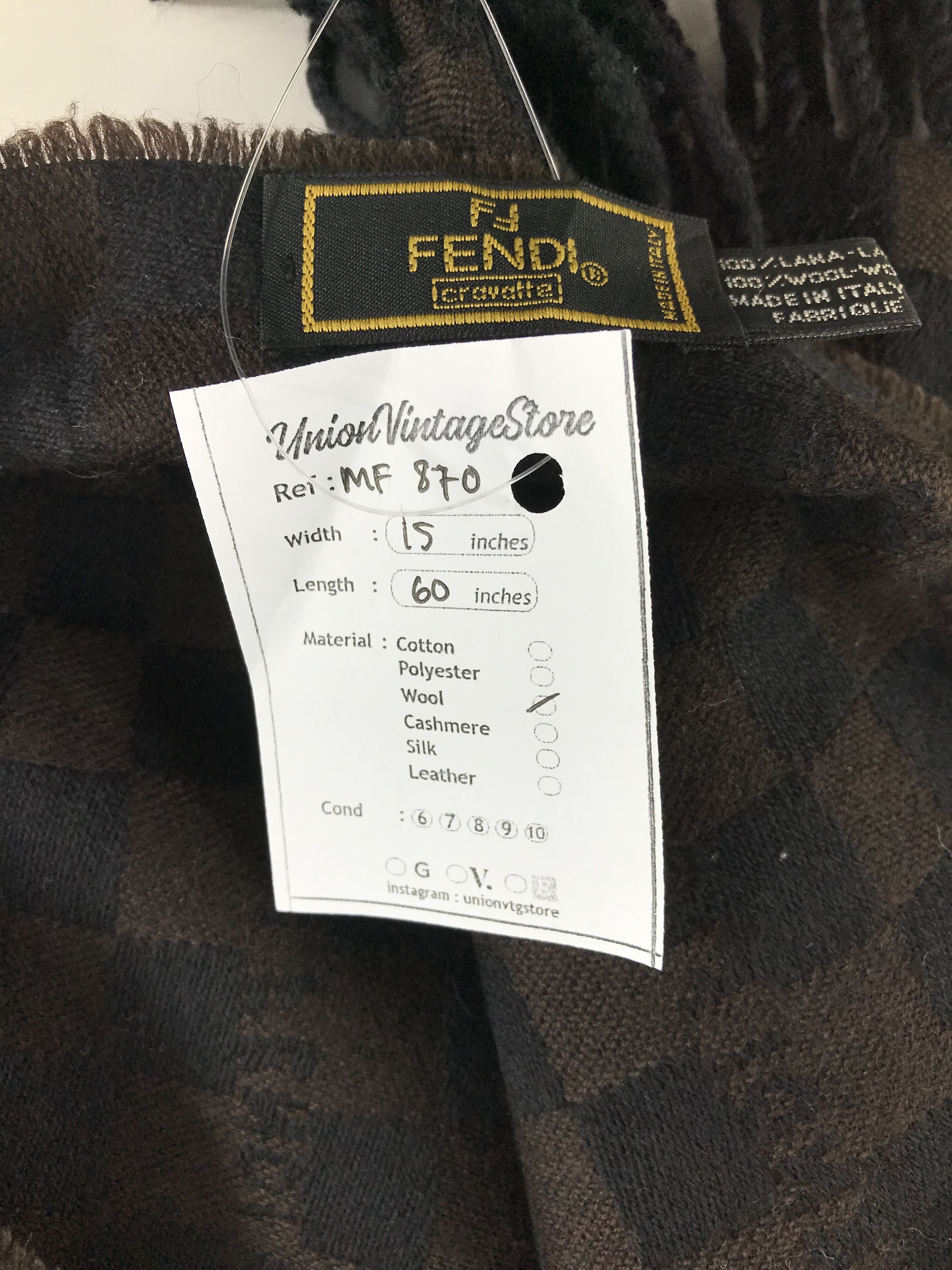 Fendi Vintage Fendi Scarf/Muffler/Neckwear MF870 Size ONE SIZE - 4 Thumbnail