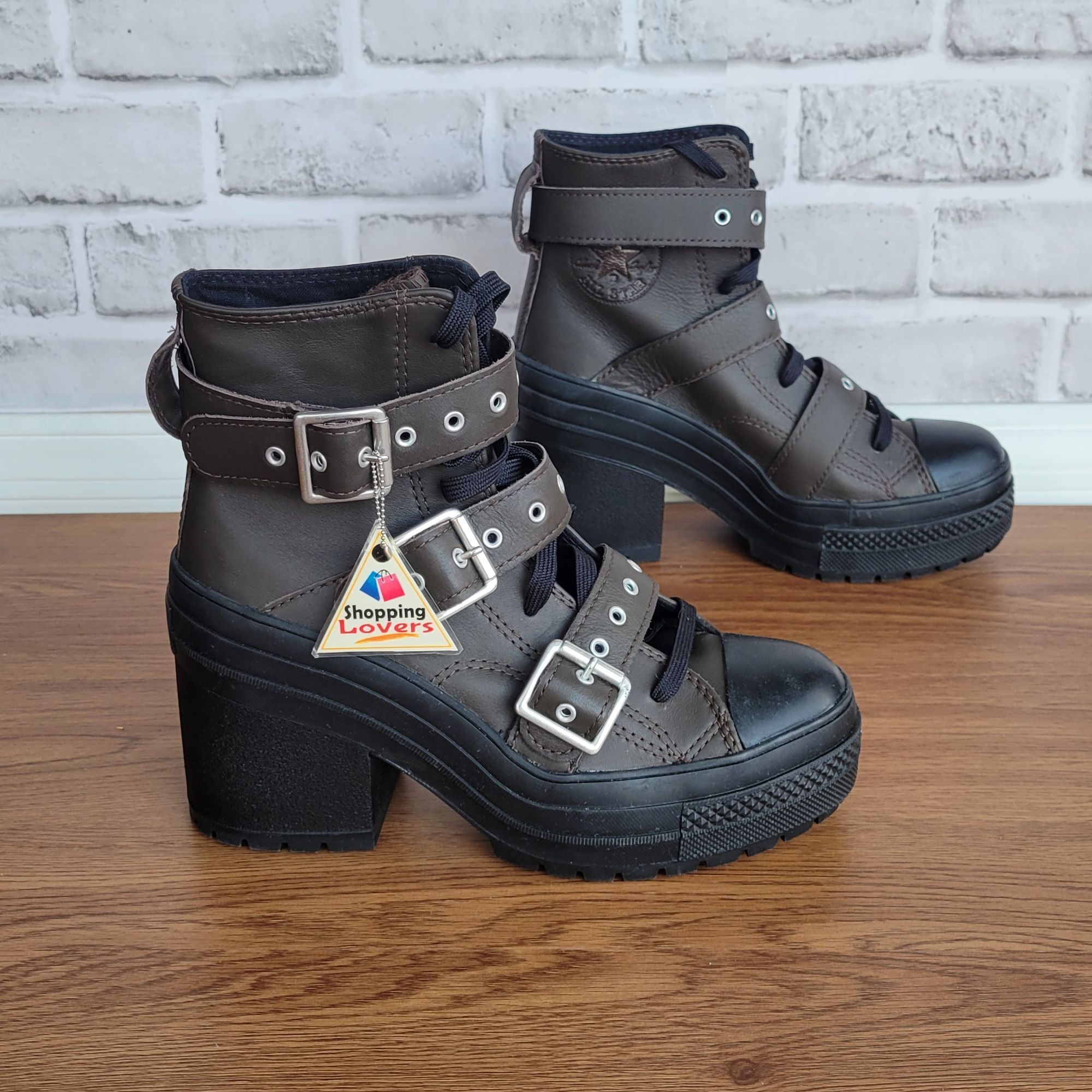 Converse ⭐Converse Chuck 70 De Luxe Heel Leather Buckles Sz 8.5 Men's Size US 8.5 / EU 41-42 - 2 Thumbnail