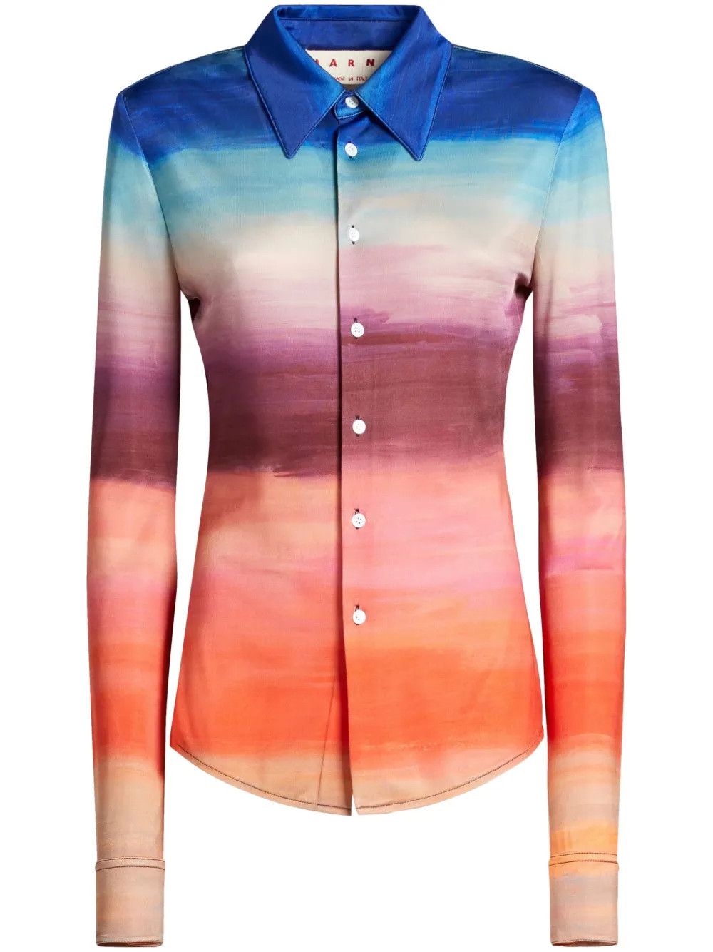 Marni o1y1125 Patterned Shirt in Multicolor Size S / US 4 / IT 40 - 1 Thumbnail