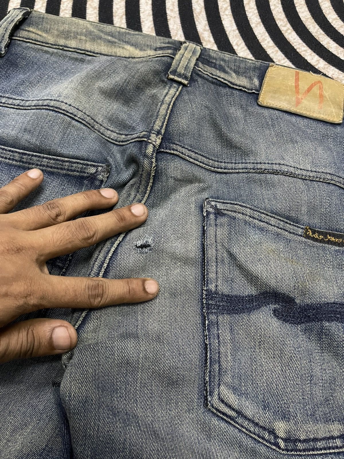 Nudie Jeans 2000s NUDIE JEANS CO SKINNY JEANS WASHABLE DISTRESSED JEANS Size US 29 - 22 Thumbnail