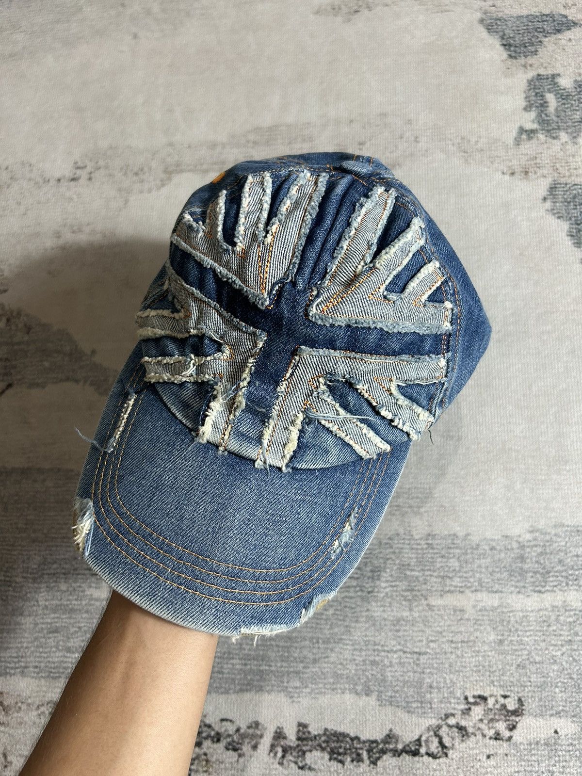 If Six Was Nine × Japanese Brand Japanese Paerangi Y2k Distressed Denim Hat Size ONE SIZE - 1 Thumbnail