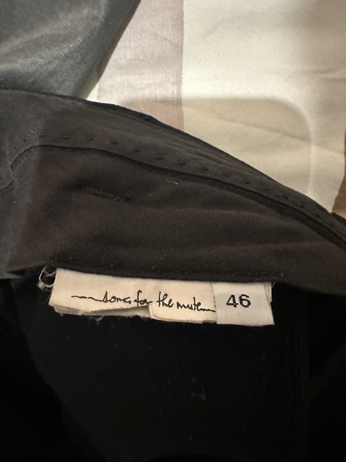 Song For The Mute Song For The Mute Wool Trouser Black Size 46R - 5 Thumbnail