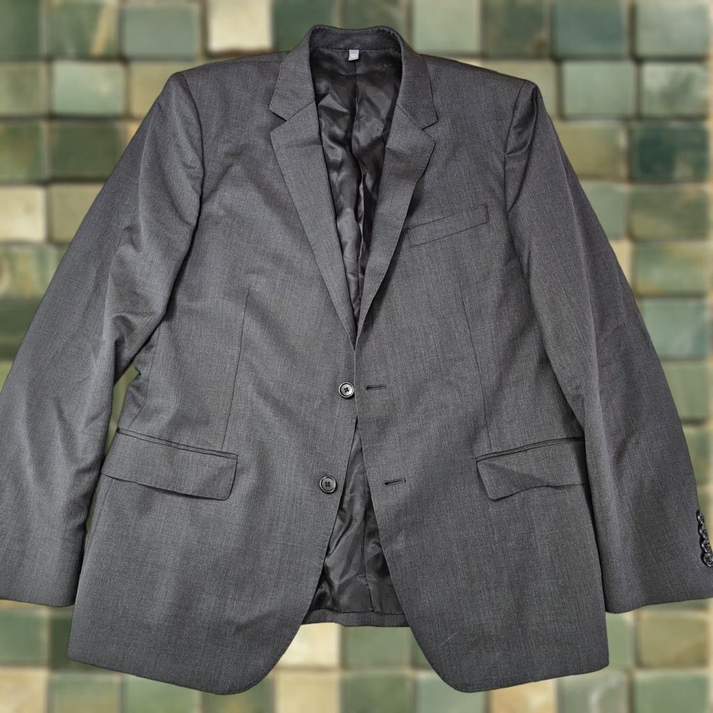 Bonobos Bonobos Blazer Jacket Mens 44R Wool Notch Lapel 2 Button Double-Vented Regular Fit Solid Black Size 44R - 1 Thumbnail