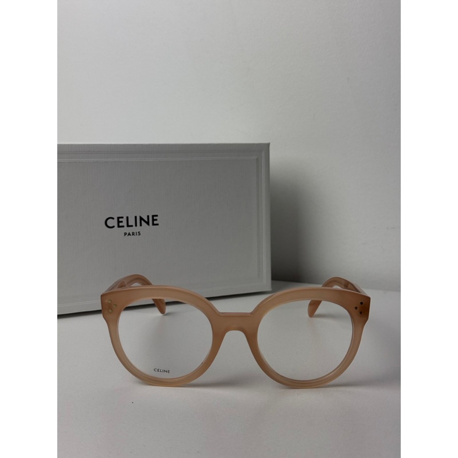 Celine NEW Celine CL50093I Eyeglasses Frames Milky Pink Size ONE SIZE - 6 Thumbnail