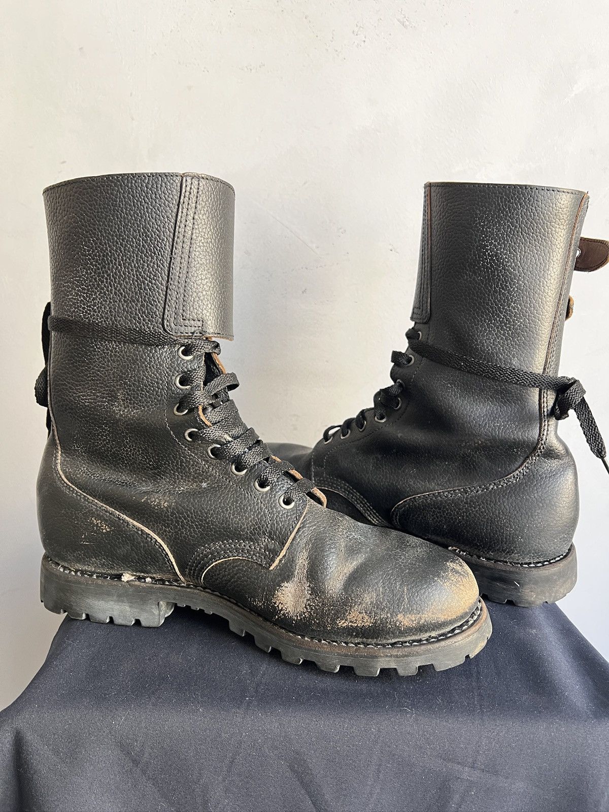 Undercover Military Combat Boots Leather Belted Hard Boot undercover Size US 11 / EU 44 - 8 Thumbnail