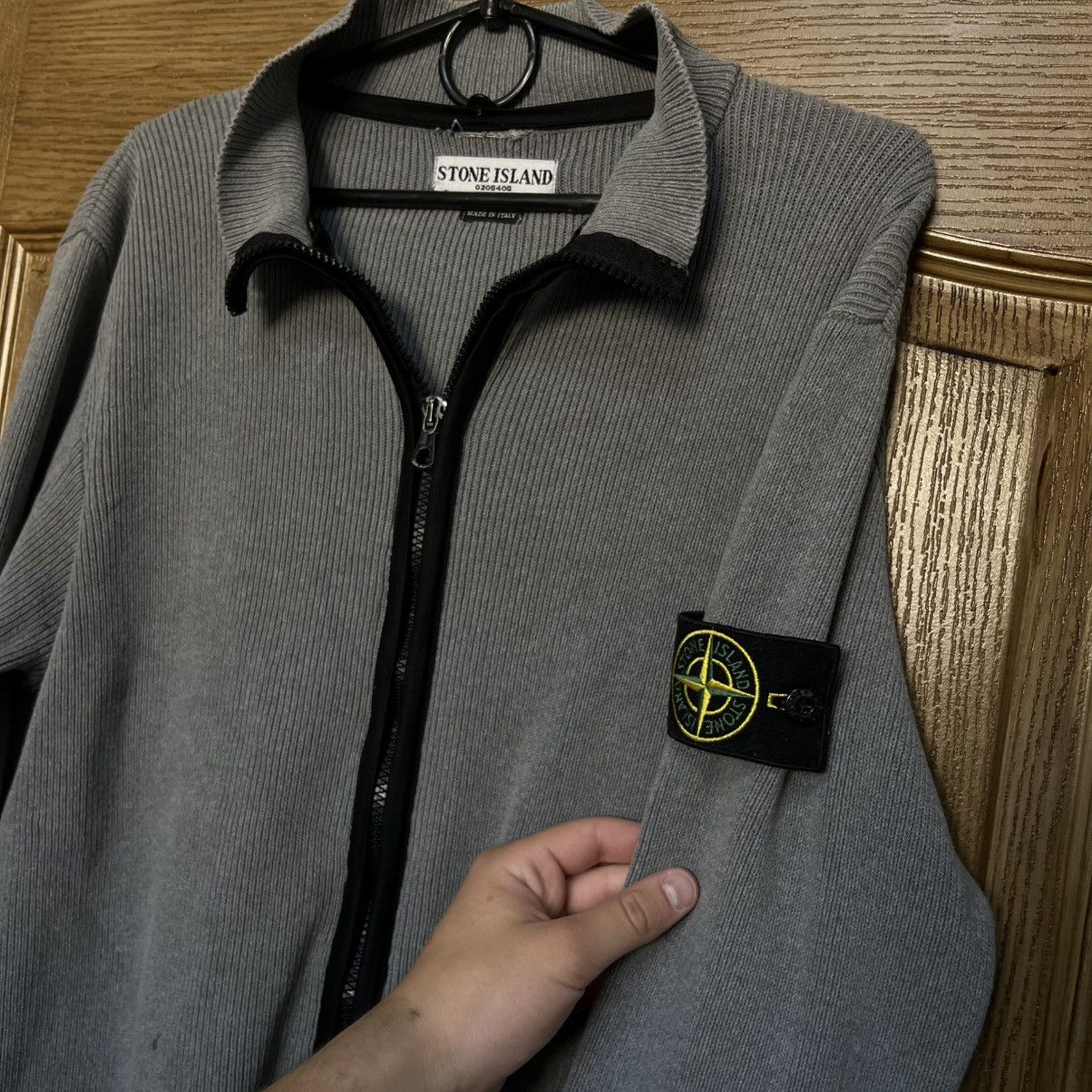 Stone Island Vintage Stone Island Zip Up Wool Knit Hoodie Size US M / EU 48-50 / 2 - 6 Thumbnail