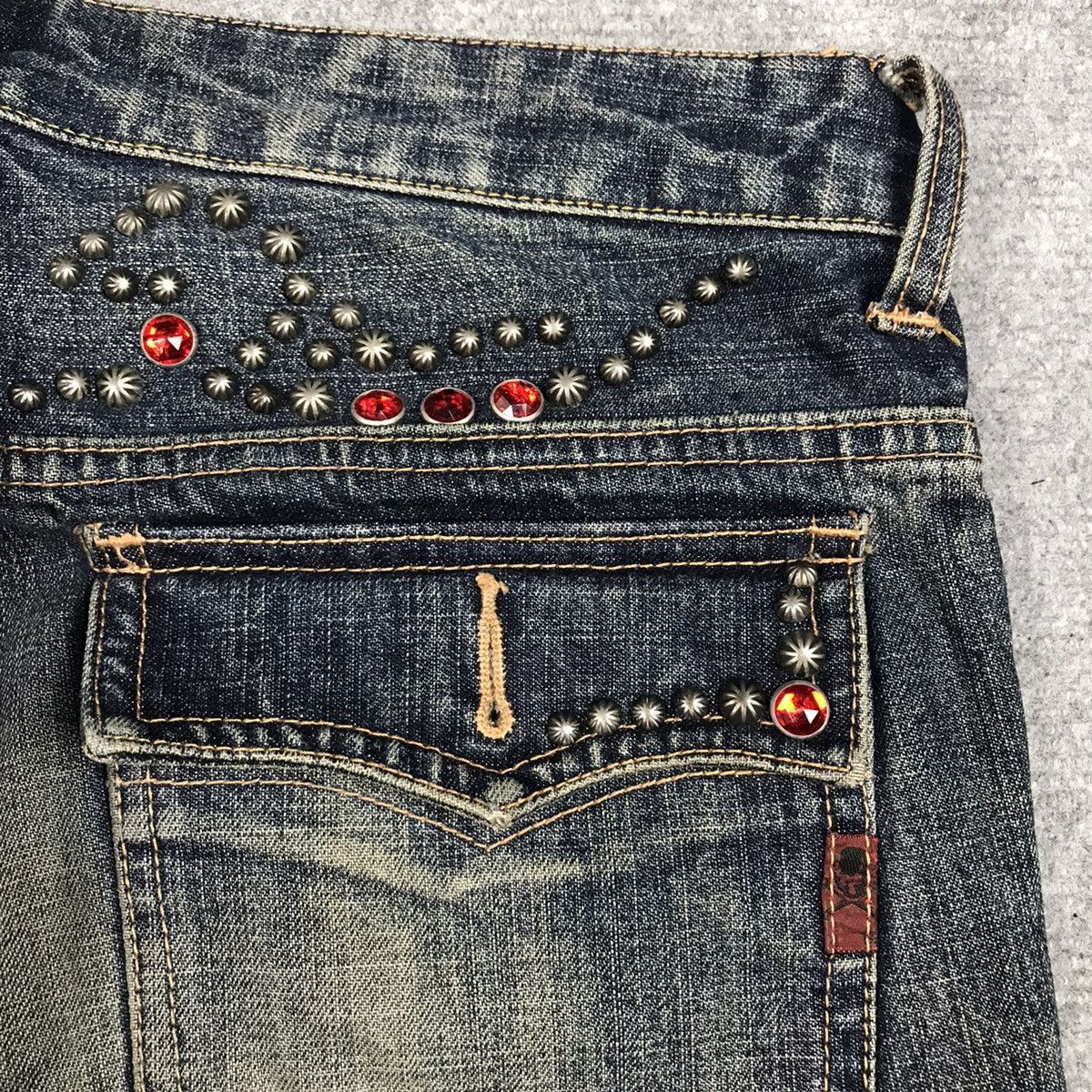 If Six Was Nine JAPAN STYLE FLARE DENIM CUSTOM CULTJPE BOOTCUT PANTS Size US 28 / EU 44 - 13 Thumbnail