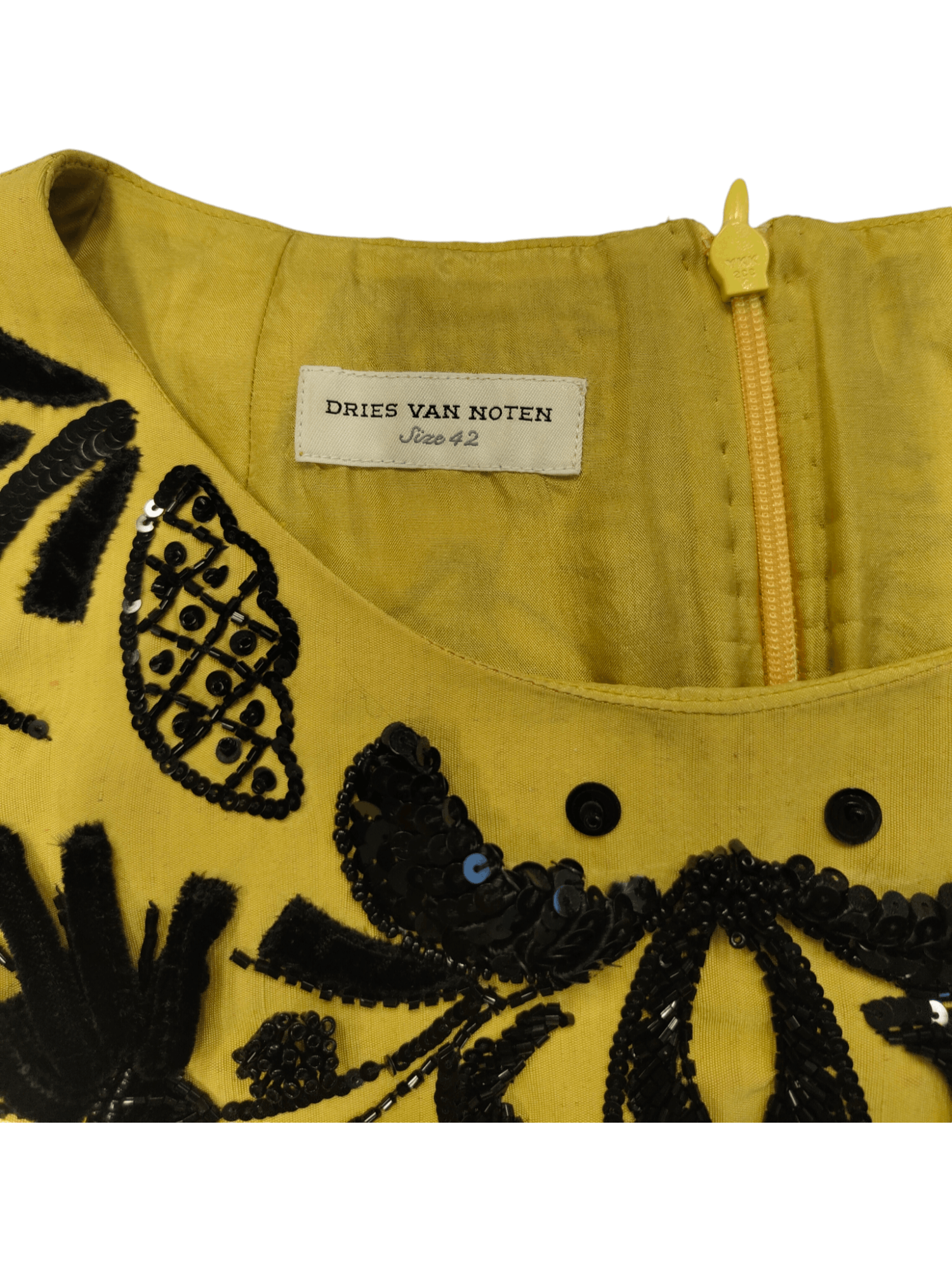 Dries Van Noten Dries Van Noten MUSTARD YELLOW ROUND NECK 3/4 SLEEVES SHIRT Size M / US 6-8 / IT 42-44 - 3 Thumbnail