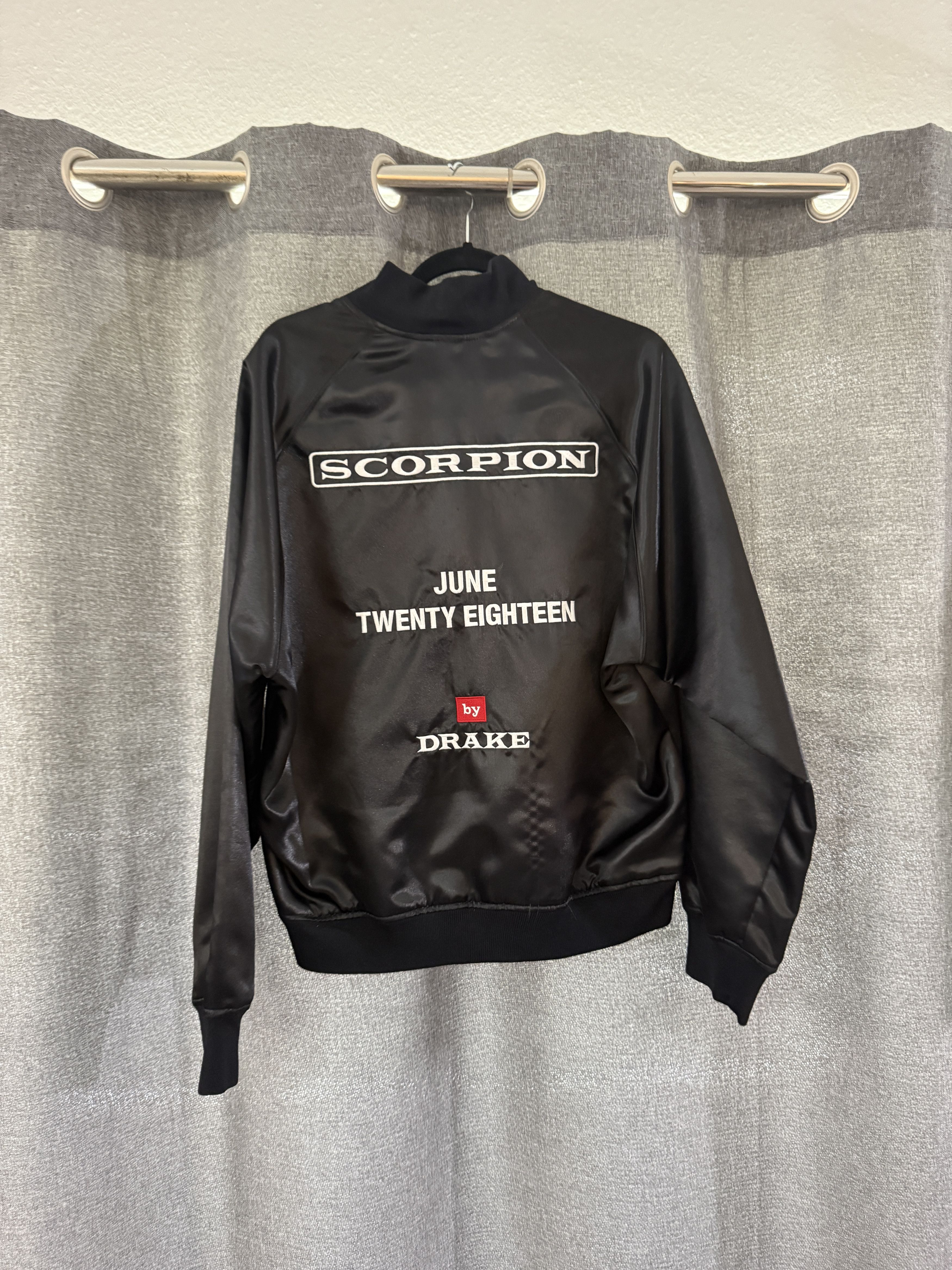Drake DRAKE SCORPION 2018 TOUR PROMO BLACK SATIN JACKET RARE Size US L / EU 52-54 / 3 - 1 Thumbnail