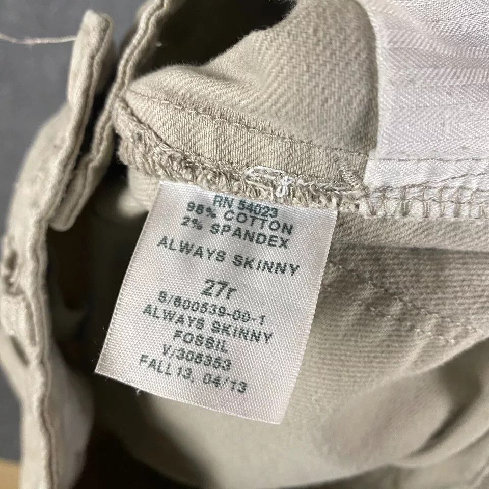 Gap Gap 1969 Jeans Women's Size 27R Always Skinny Fossil Cotton Size 28" / US 6 / IT 42 - 10 Thumbnail