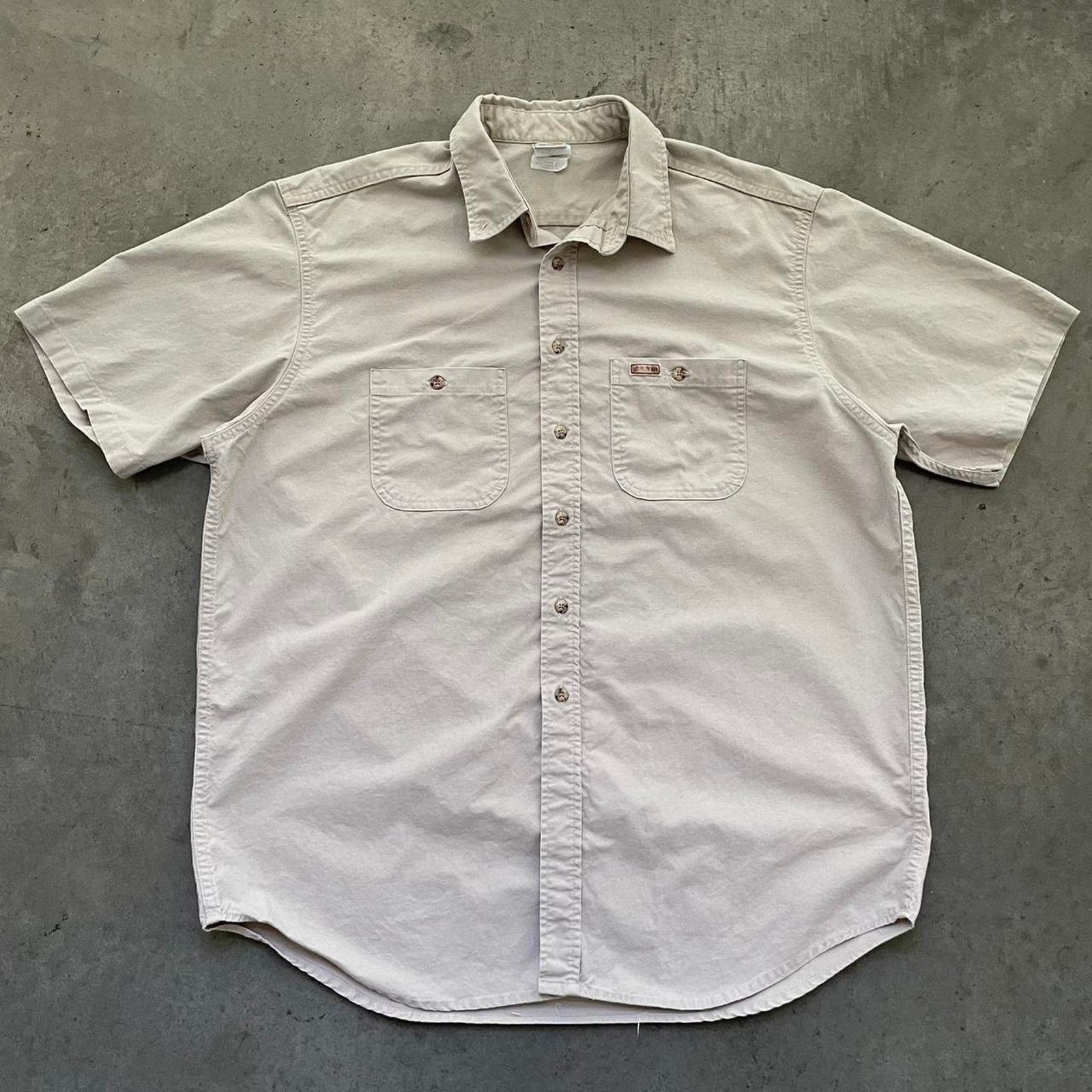 Carhartt Carhartt Tan Work Shirt Size US XL / EU 56 / 4 - 1 Thumbnail