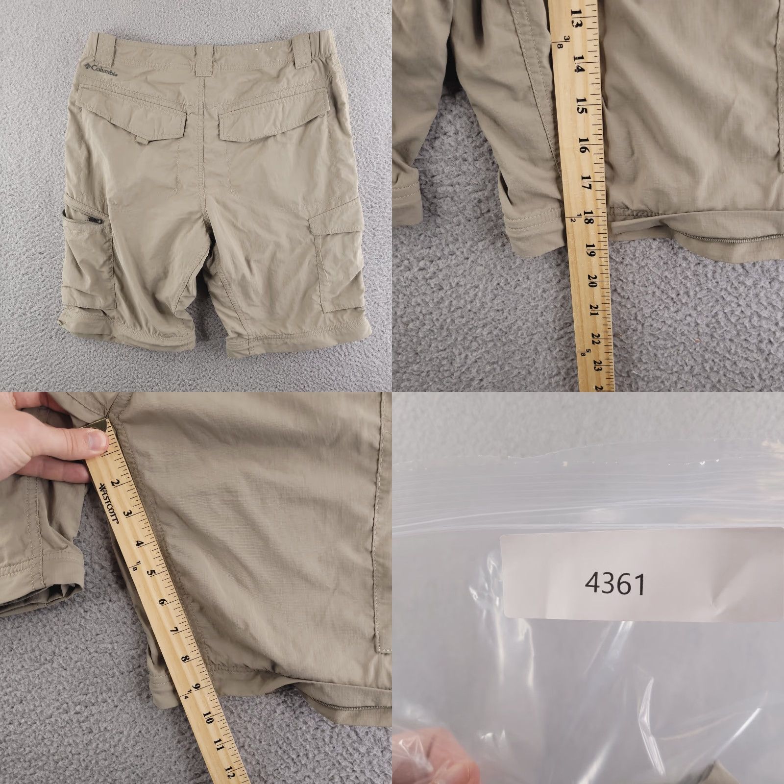 Vintage Columbia Mens Shorts 32 Tan Beige Brown Nylon Walk Hiking Outdoor Cargo Flat Front Regular 100% Authenticity Guaranteed Mens Size US 32 / EU 48 - 8 Thumbnail