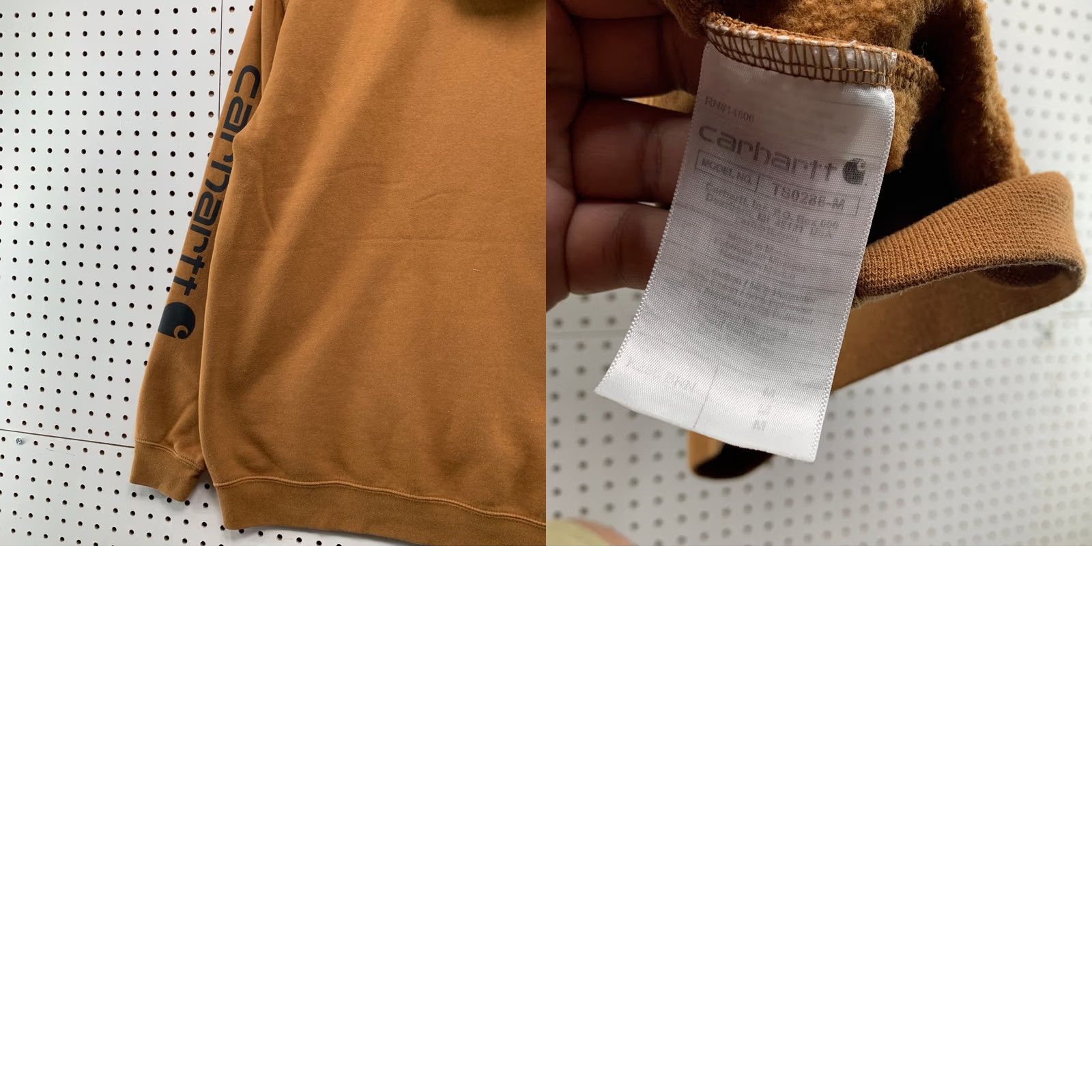 Carhartt Carhartt Hoodie Sweatshirt Mens M Brown Loose Fit Hooded Workwear Size US M / EU 48-50 / 2 - 9 Thumbnail