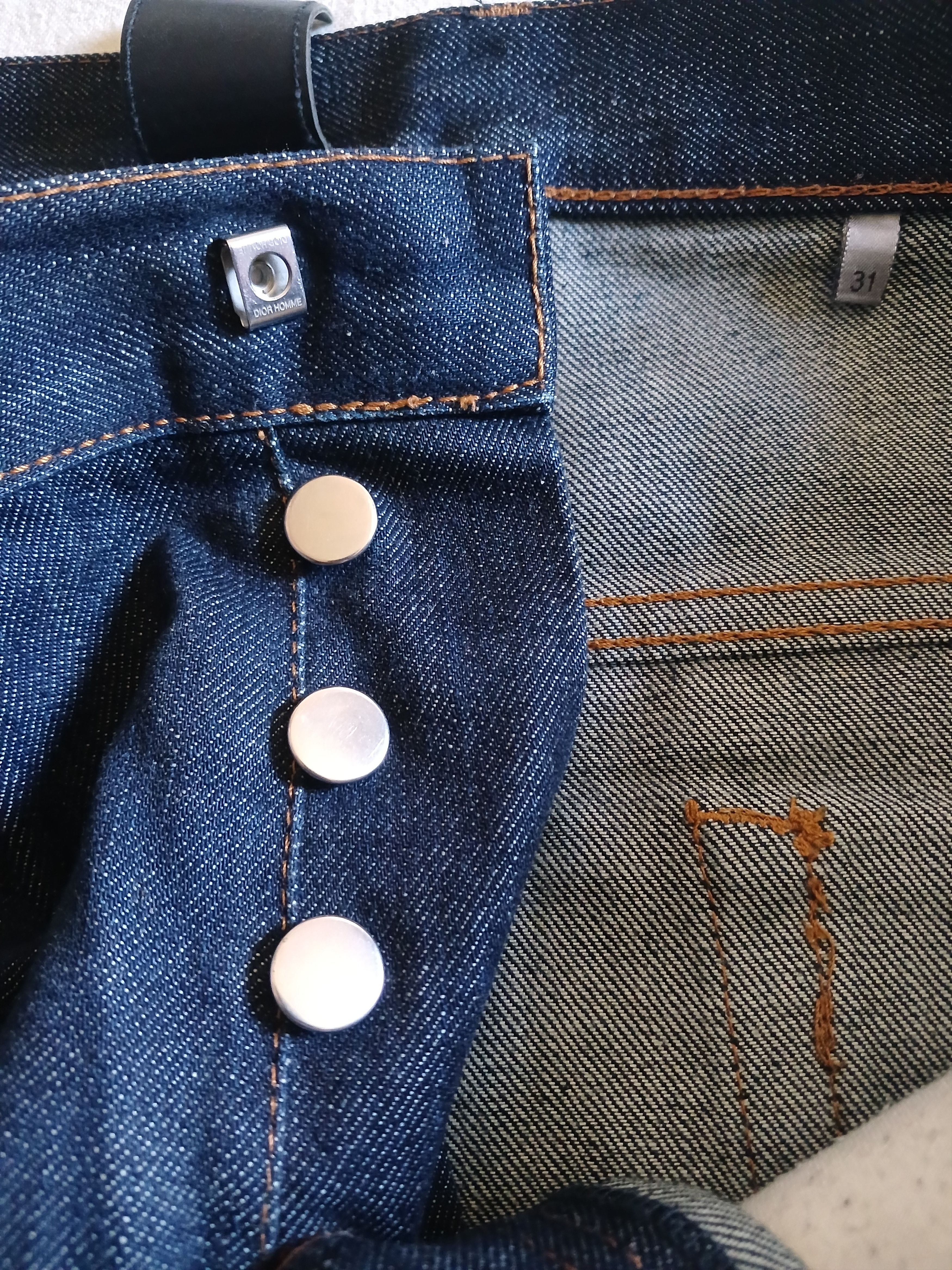 Dior Raw Dior Homme denim Jean Size US 31 - 7 Thumbnail