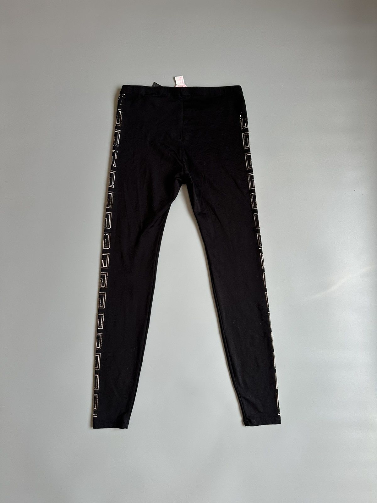H&M × Versace USED Versace For H&M Black Embellished Leggings EUR 36 US 6 Size 28" / US 6 / IT 42 - 2 Thumbnail