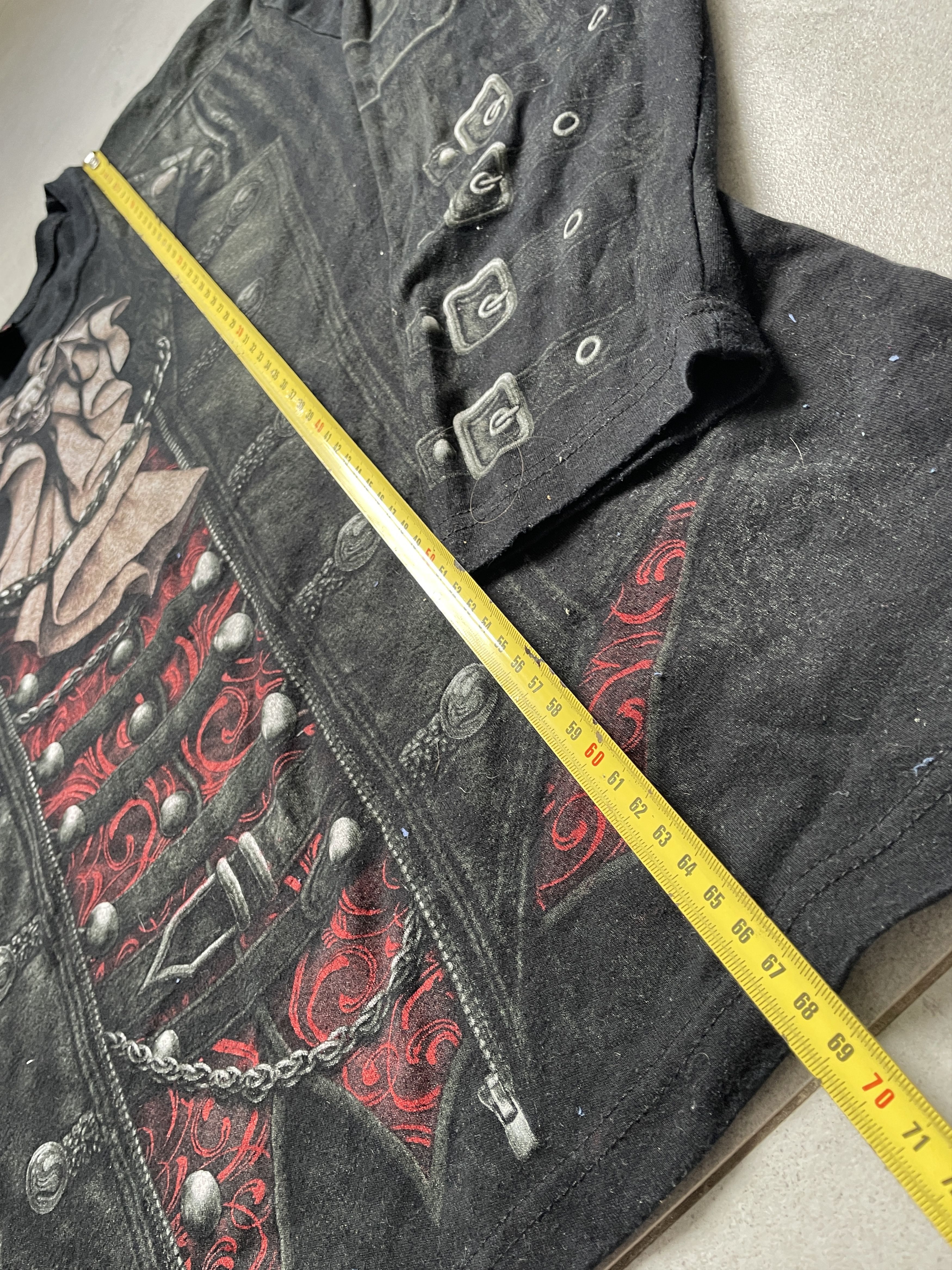 Affliction Y2K SPIRAL TROMPE LOEIL GOTH EMO LONGSLEEVE Size US XL / EU 56 / 4 - 4 Thumbnail