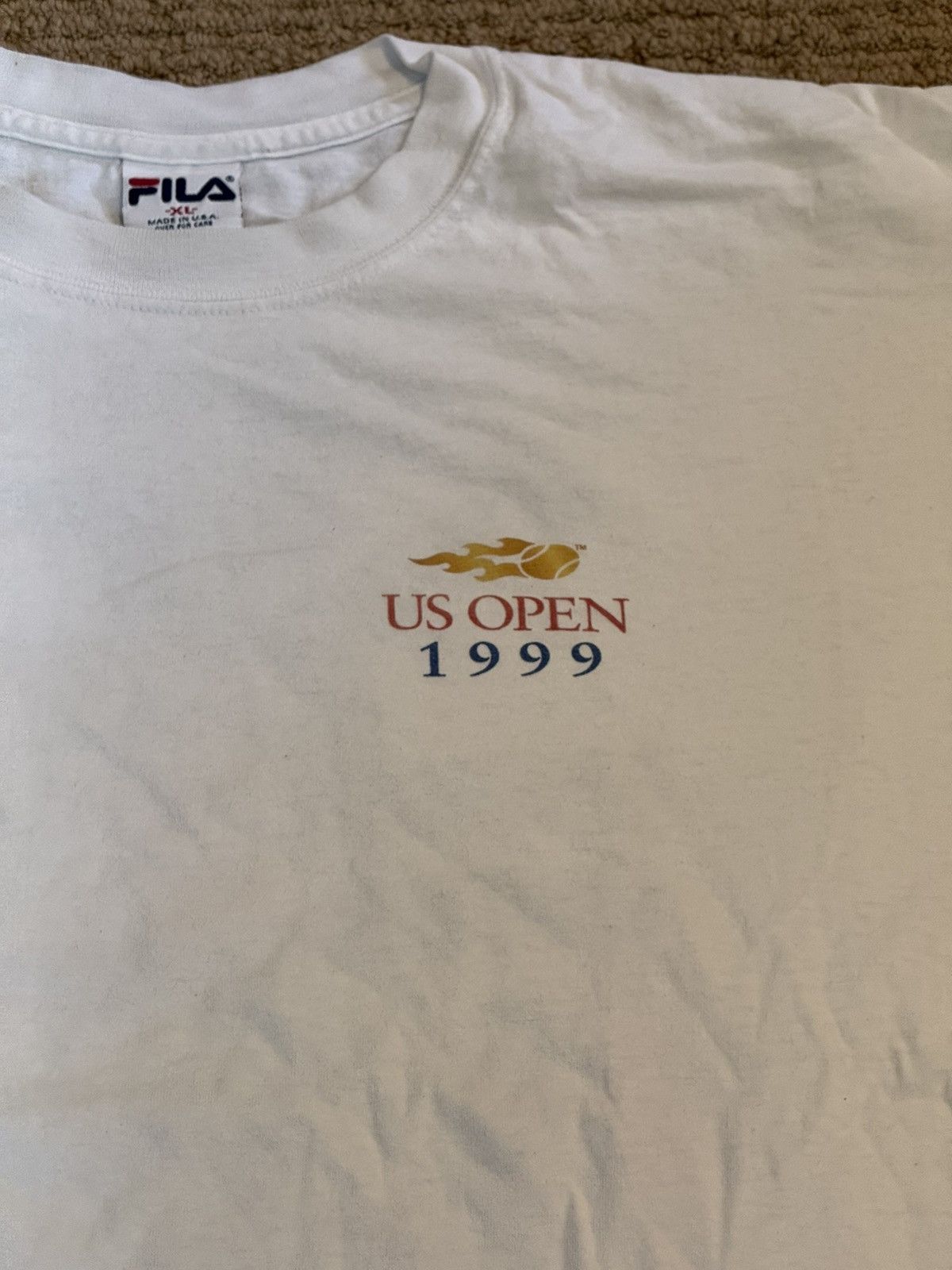 Fila Fila Vintage US Open Tee 1999 Size US XL / EU 56 / 4 - 4 Thumbnail