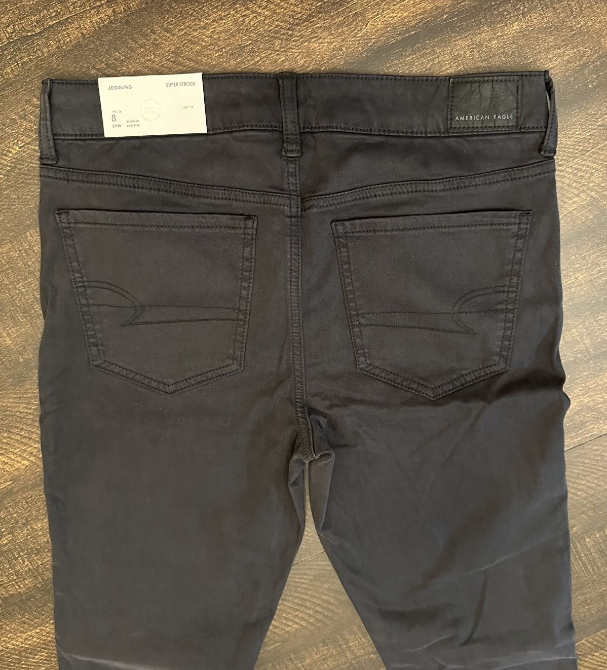 American Eagle Outfitters NWT American Eagle Super Stretch Black Jeggings-Sz 8 (30x28) Size 30" / US 8 / IT 44 - 13 Thumbnail