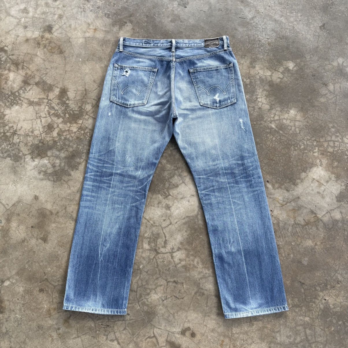 Edwin W36x29.5 Vintage Edwin Mud Washer Denim Jean Pants Size US 36 / EU 52 - 9 Thumbnail