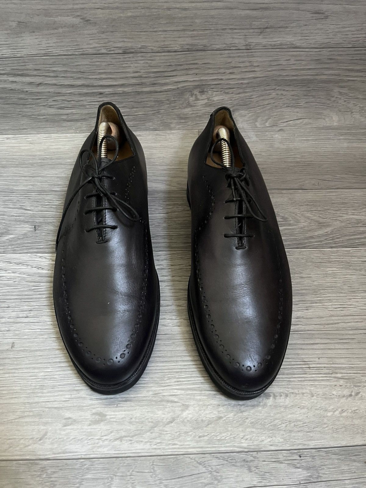 Berluti Berluti patina alesandro black leather oxford shoes uk 8 Size US 9 / EU 42 - 3 Thumbnail