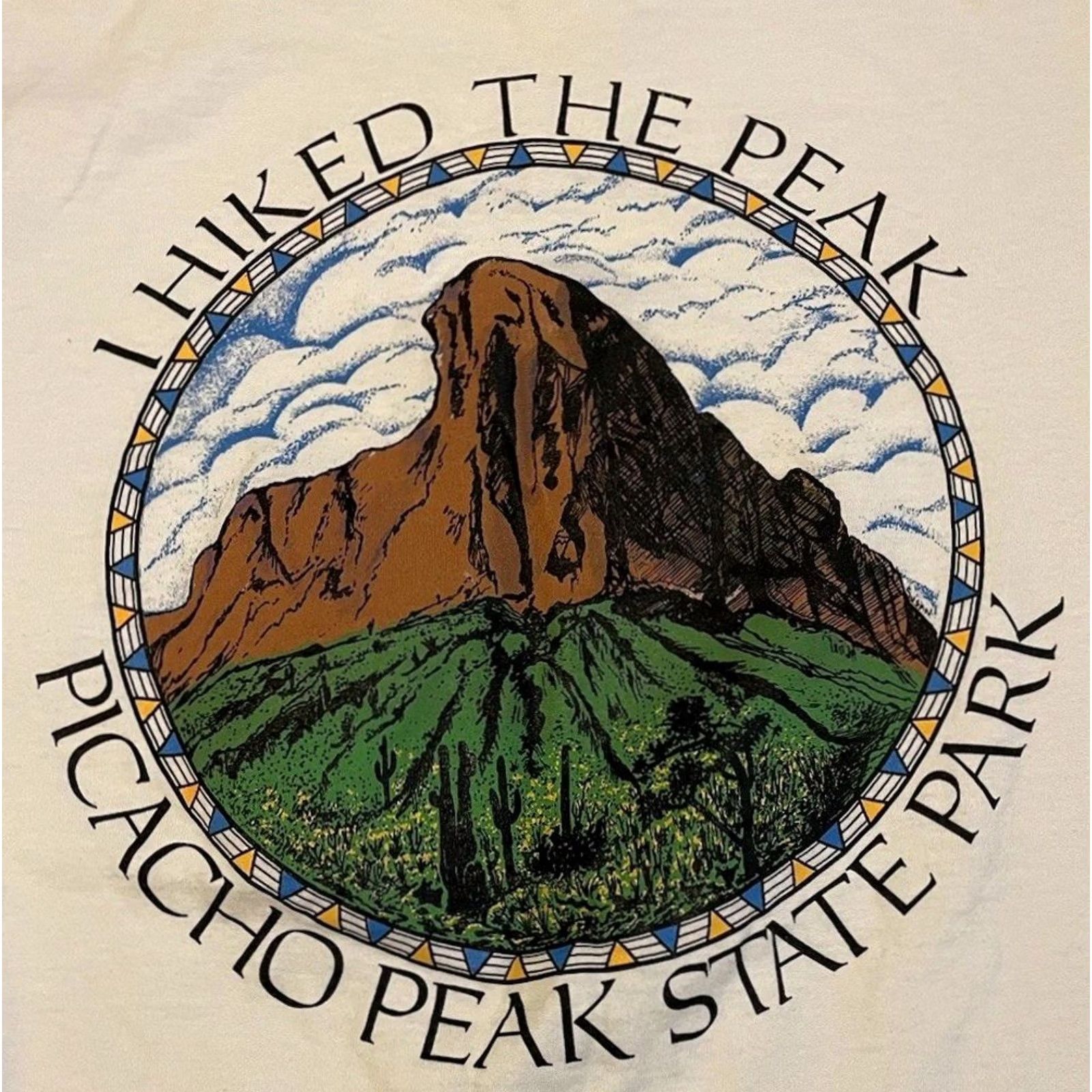 Vintage Vtg 90s Picacho Peak State Park Faded Shirt S Arizona Nature Art Grunge 80s Size US S / EU 44-46 / 1 - 3 Thumbnail