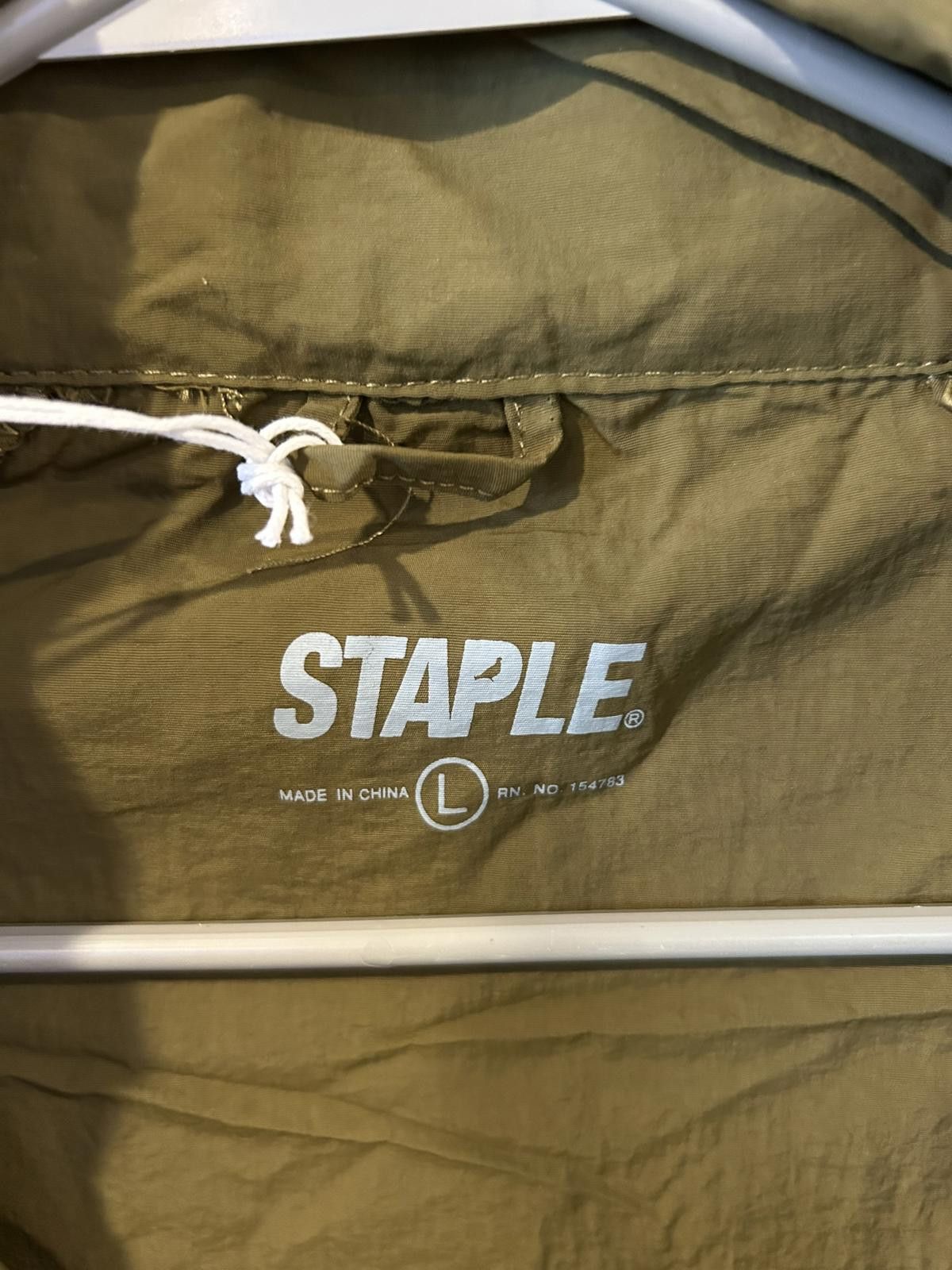 Staple Staple Men's Olive Green Windbreaker Jacket Large Size US L / EU 52-54 / 3 - 3 Thumbnail