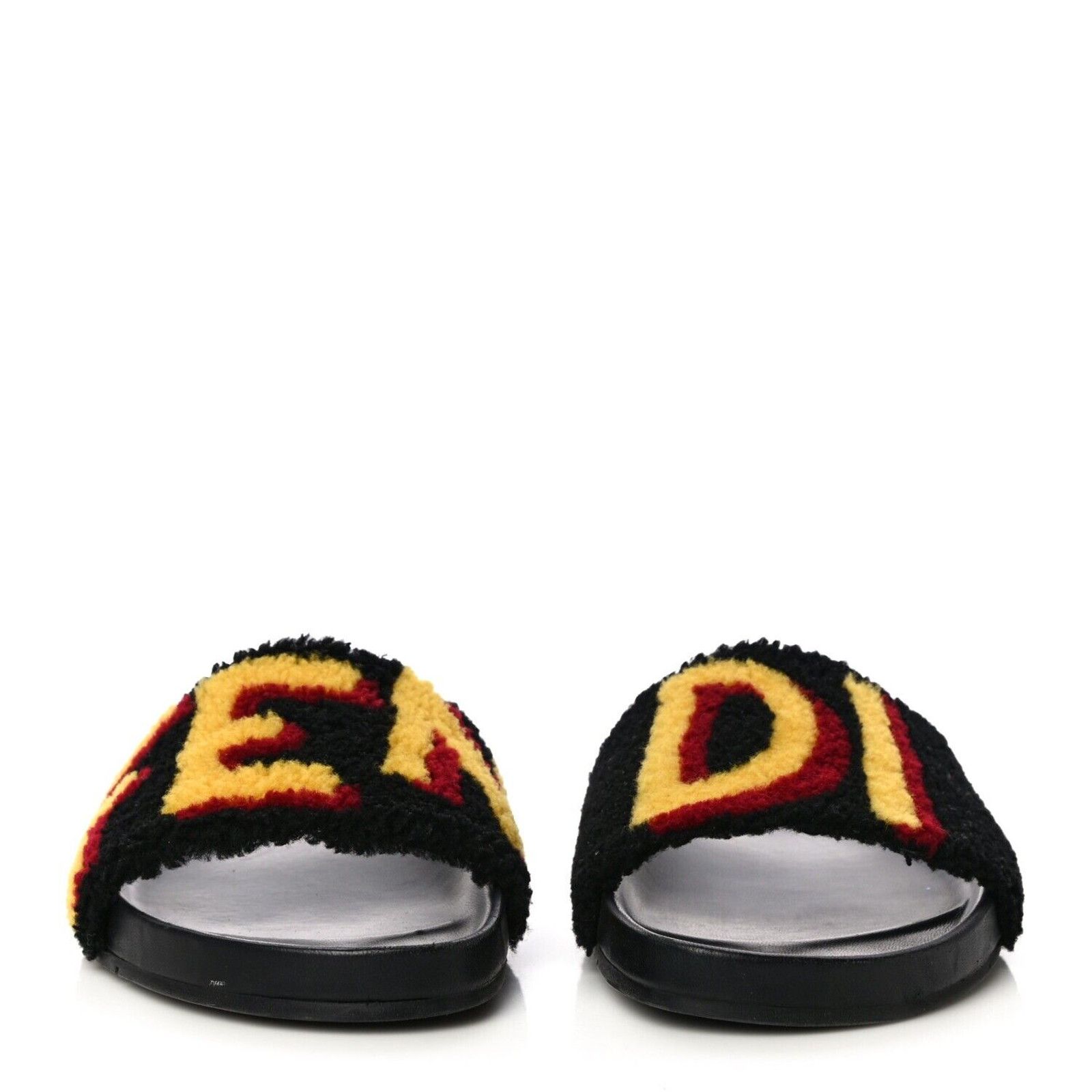 Fendi Fendi Mens Shearling Fur Logo Flat Slide Sandal Flip Flop 7 Size US 7 / EU 40 - 5 Thumbnail
