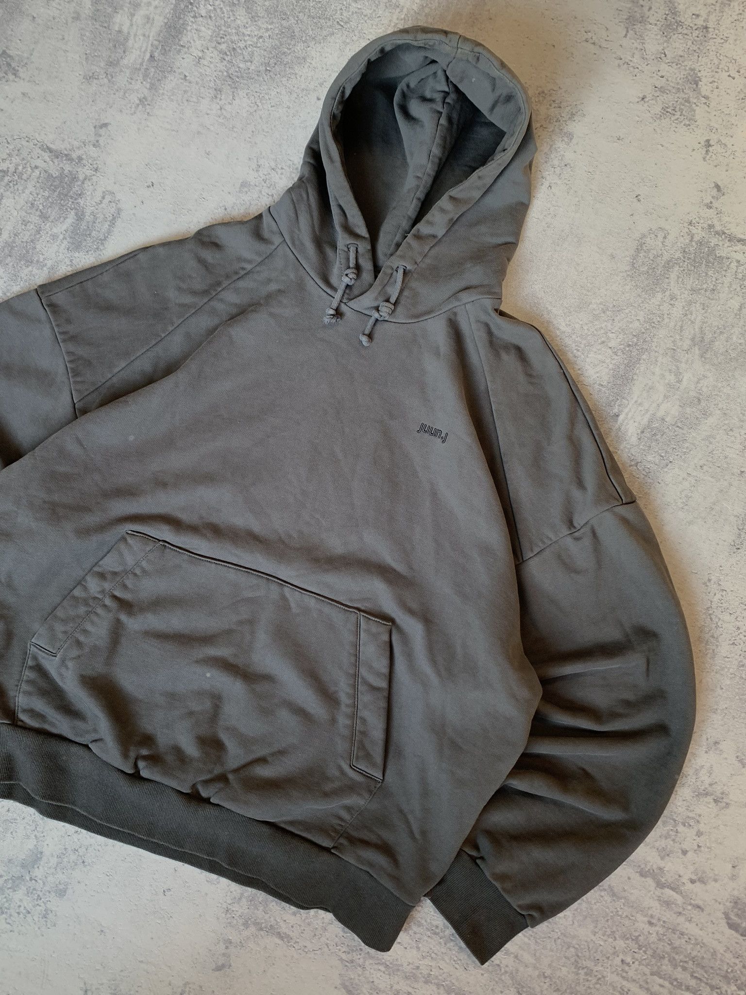 Juun.J Juun.J Embroidered Graphic Loose Fit Cotton Hoodie Size L Size US L / EU 52-54 / 3 - 3 Thumbnail