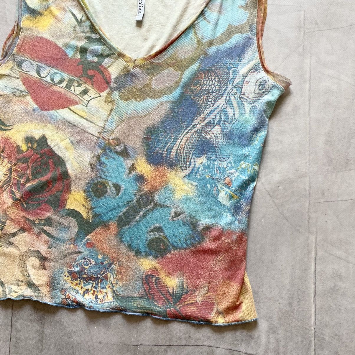 Ed Hardy Y2K Style Ed Hardy Tank Top Heart Hysteric Glamour Vibe Size M / US 6-8 / IT 42-44 - 3 Thumbnail