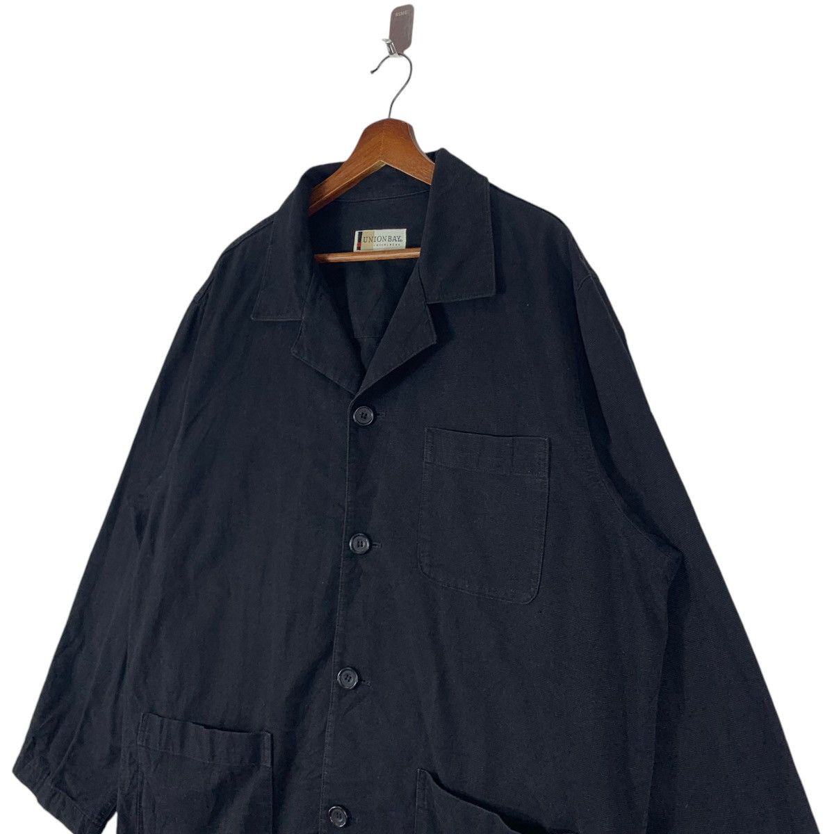 UNIONBAY × Vintage VINTAGE UNION BAY CASUAL WEAR BLACK BUTTON JACKET Size US L / EU 52-54 / 3 - 3 Thumbnail