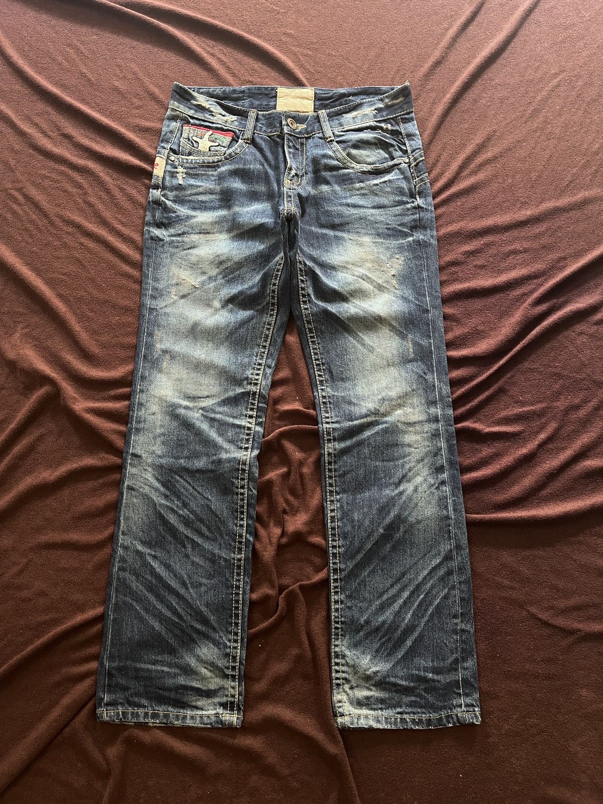 Japanese Brand ❤️‍🔥 OPEN BINDING OFFER ❤️‍🔥yoshitomo Nara Lolita Faded Jeans Size US 31 - 2 Thumbnail