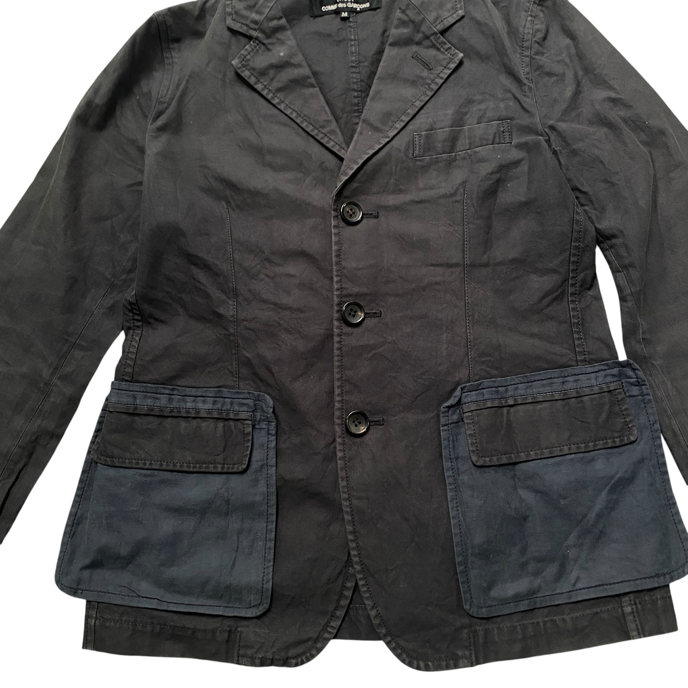 Comme des Garcons Vintage Comme Des Garcons Hybrid Blazer Coat Size M / US 6-8 / IT 42-44 - 4 Thumbnail