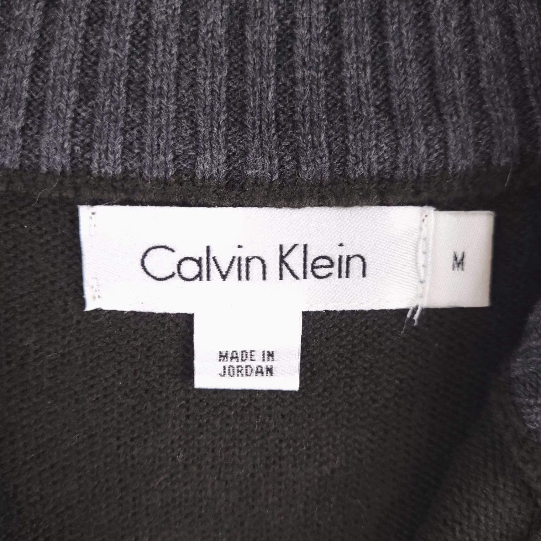 Calvin Klein Calvin Klein Sweater Mens Medium Brown Chocolate Knit Quarter Zip Pullover Size US M / EU 48-50 / 2 - 4 Thumbnail