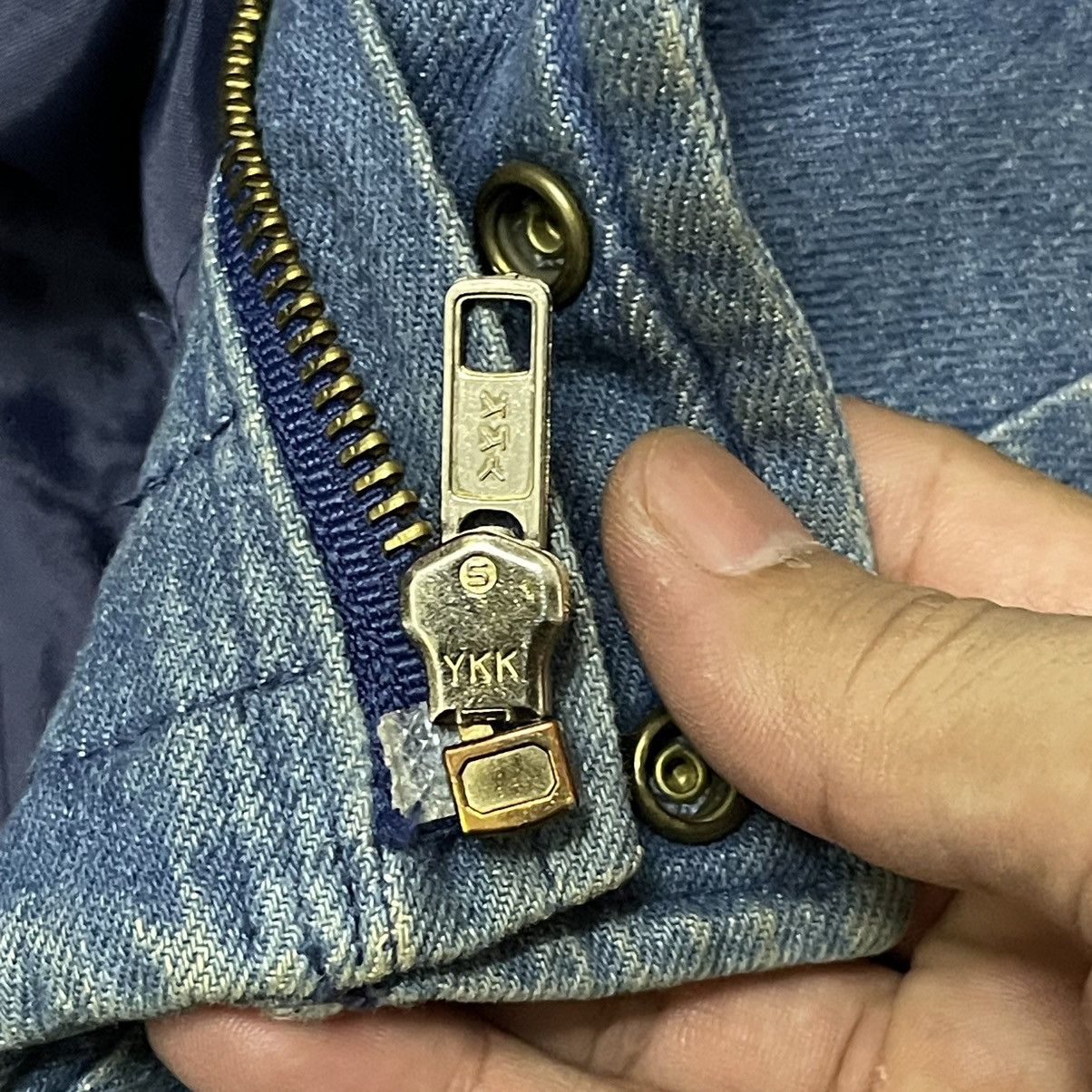 Japanese Brand Vintage Issey Miyake Inspired Wide K Denim Bomber Jacket Size US M / EU 48-50 / 2 - 12 Thumbnail