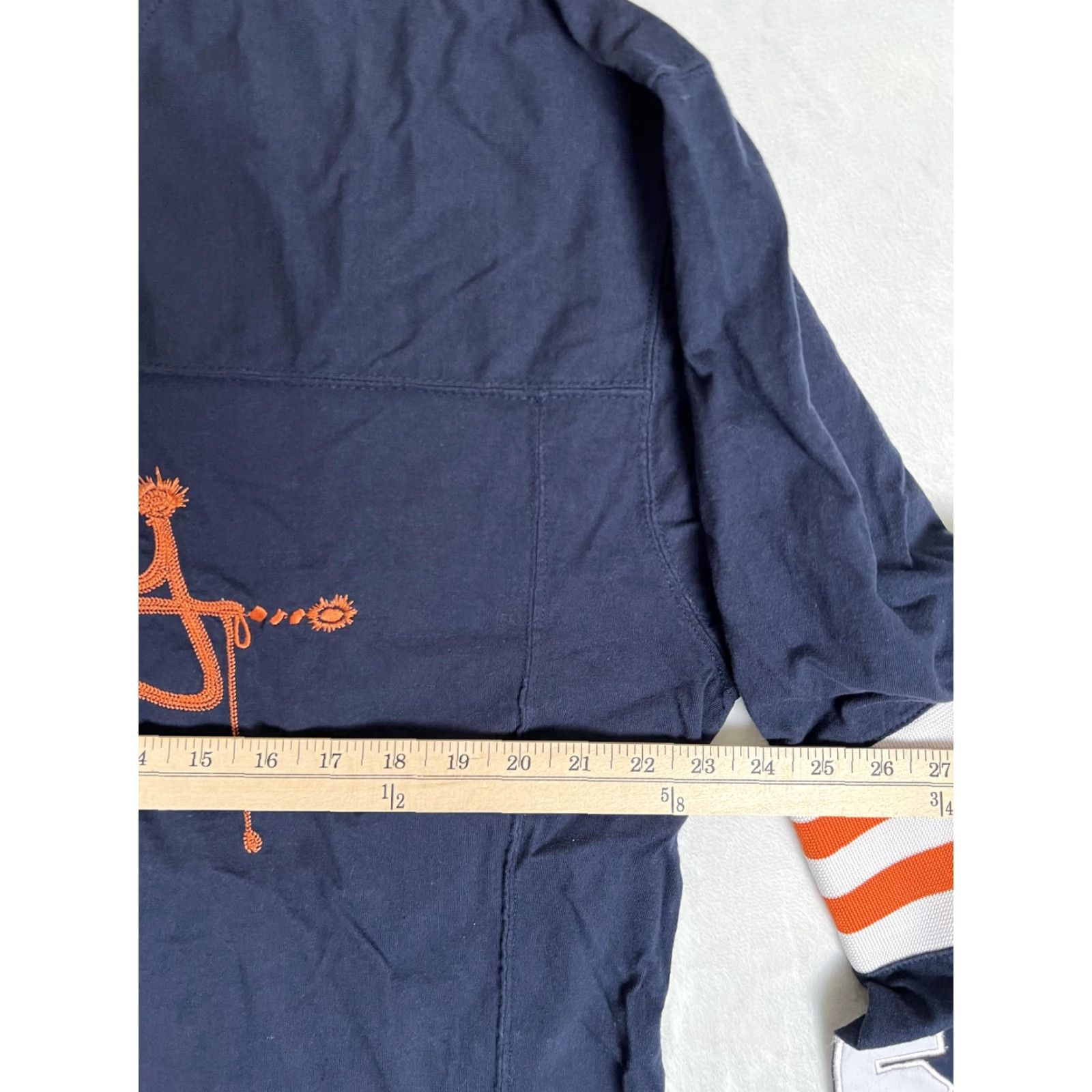 Vintage VINTAGE EJay V-Neck Long Sleeve Shirt Mens L Blue Football Graphic Print 90s Hip Hop Sports Mens Size US L / EU 52-54 / 3 - 6 Thumbnail