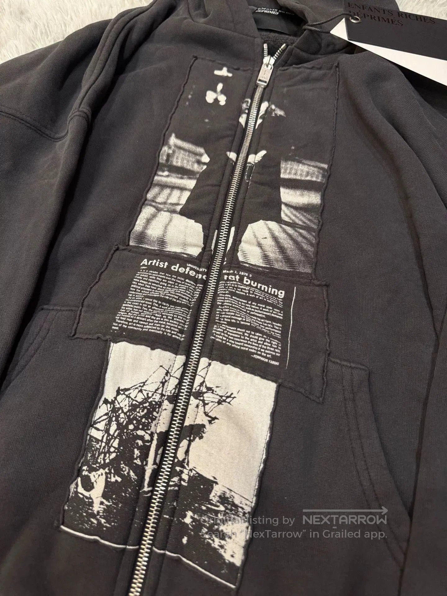 Enfants Riches Deprimes ERD Artist Defends Baggy Zip Hoodie SS25. Size US M / EU 48-50 / 2 - 2 Thumbnail