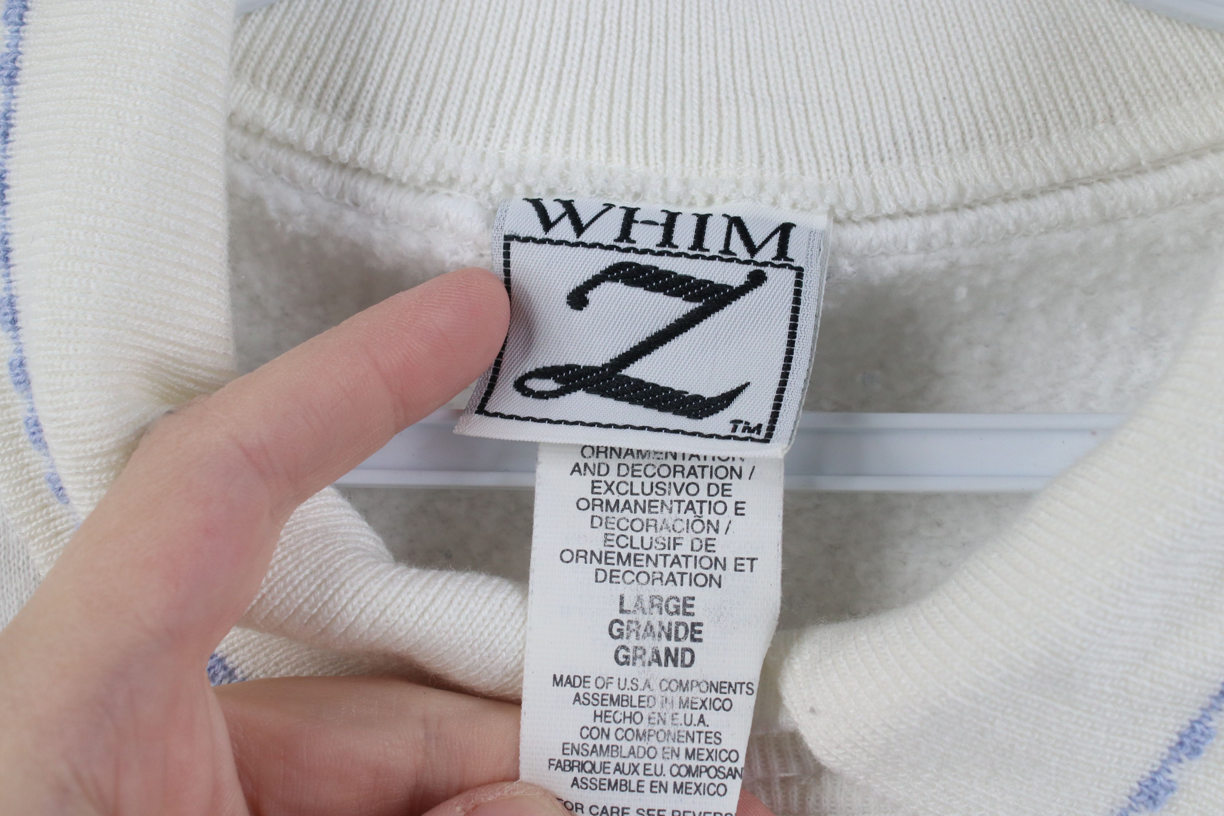 Vintage Vintage 90s Streetwear Bunny Rabbit Collared Sweatshirt Size L / US 10 / IT 46 - 7 Thumbnail
